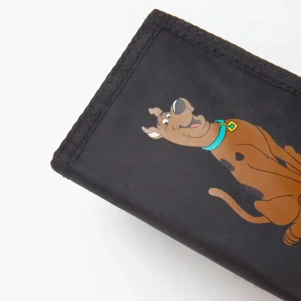 Vintage 1998 Scooby Doo Cartoon Network Black Nylon Velcro Wallet Size ONE SIZE - 7 Thumbnail