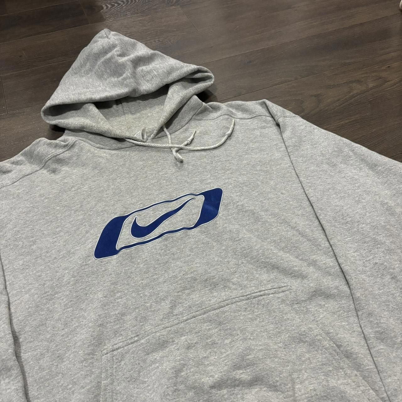 Nike Vintage Nike Felt Hoodie RARE Made In Usa 90s Size US M / EU 48-50 / 2 - 1 Thumbnail