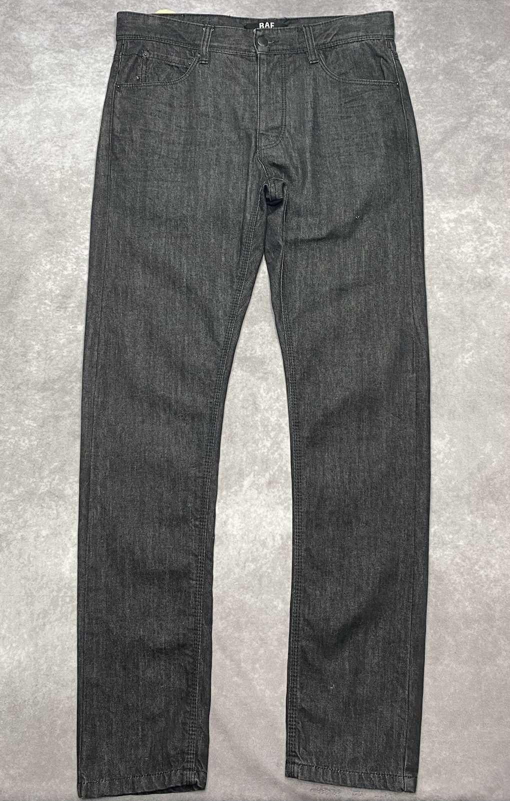 Raf Simons × Raf by Raf Simons Raf Simons Waxed Coated Denim Jeans