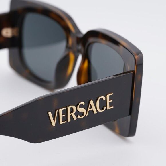 Versace Versace VE4496U 108/87 Sunglasses Havana Square Frame Size ONE SIZE - 5 Thumbnail