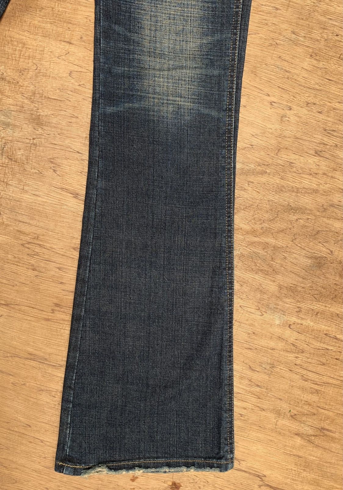 Japanese Brand Rare Sword Jean 44 Peace Embroidered Flare Denim Pants Size US 29 - 9 Thumbnail