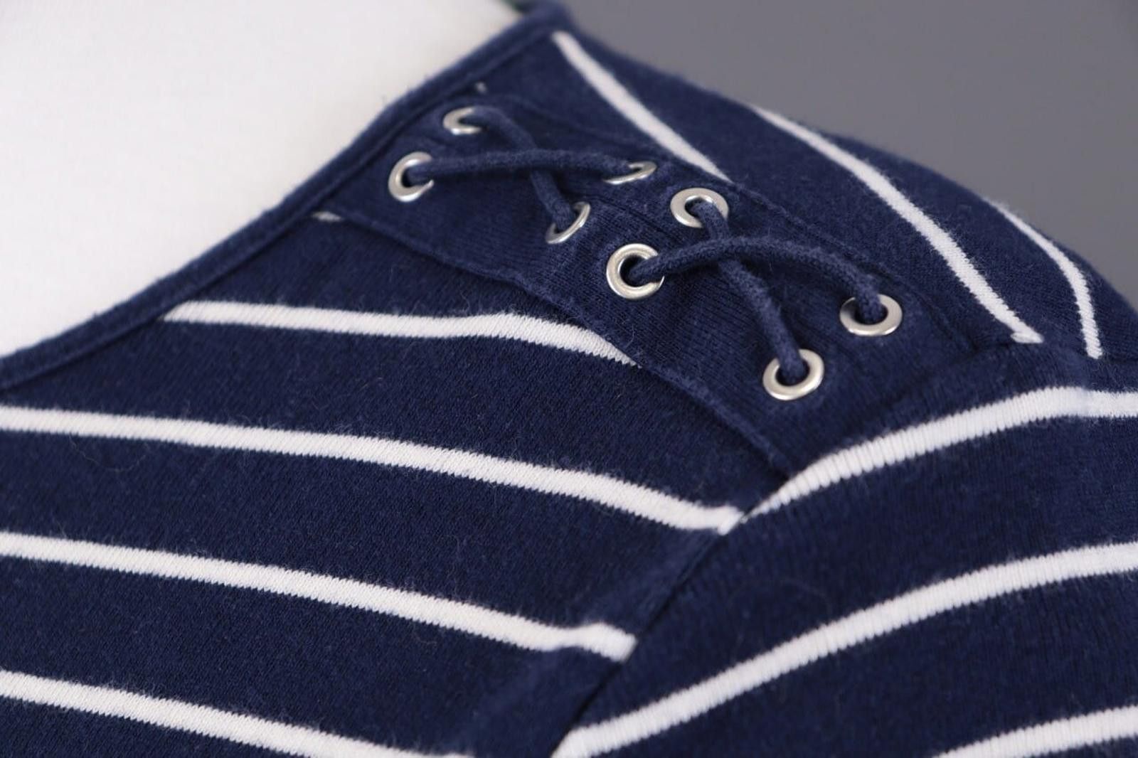 Lauren Ralph Lauren Lauren Ralph Lauren Blue Stripe Sweater Midi Dress Size S Size S / US 4 / IT 40 - 9 Thumbnail