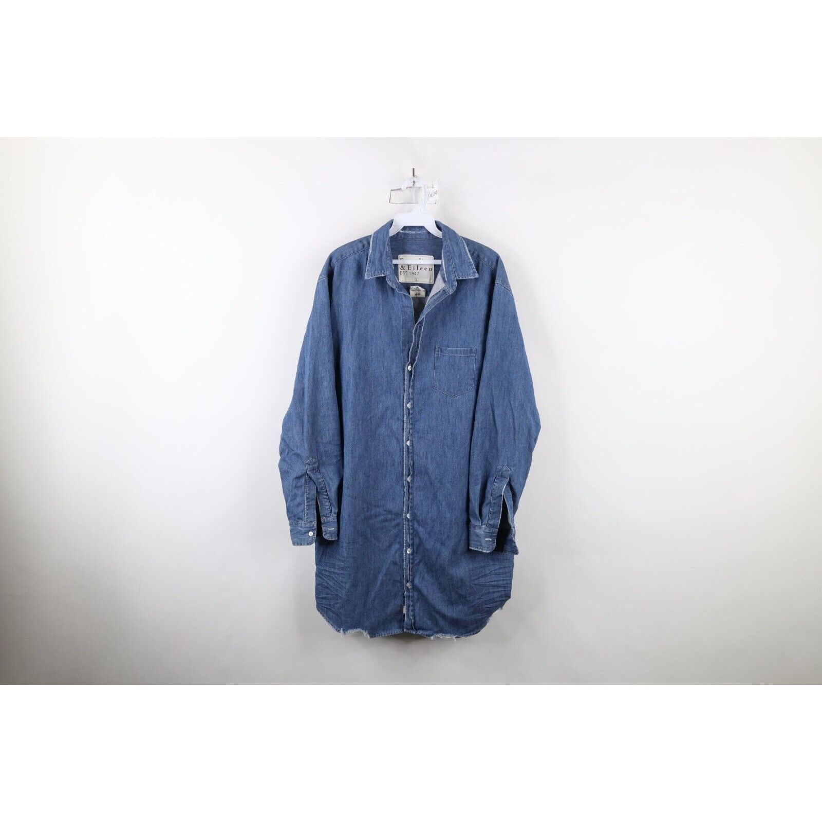 Frank & Eileen Frank & Eileen Cotton Mary Classic Denim Jean Shirt Dress Size L / US 10 / IT 46 - 1 Thumbnail