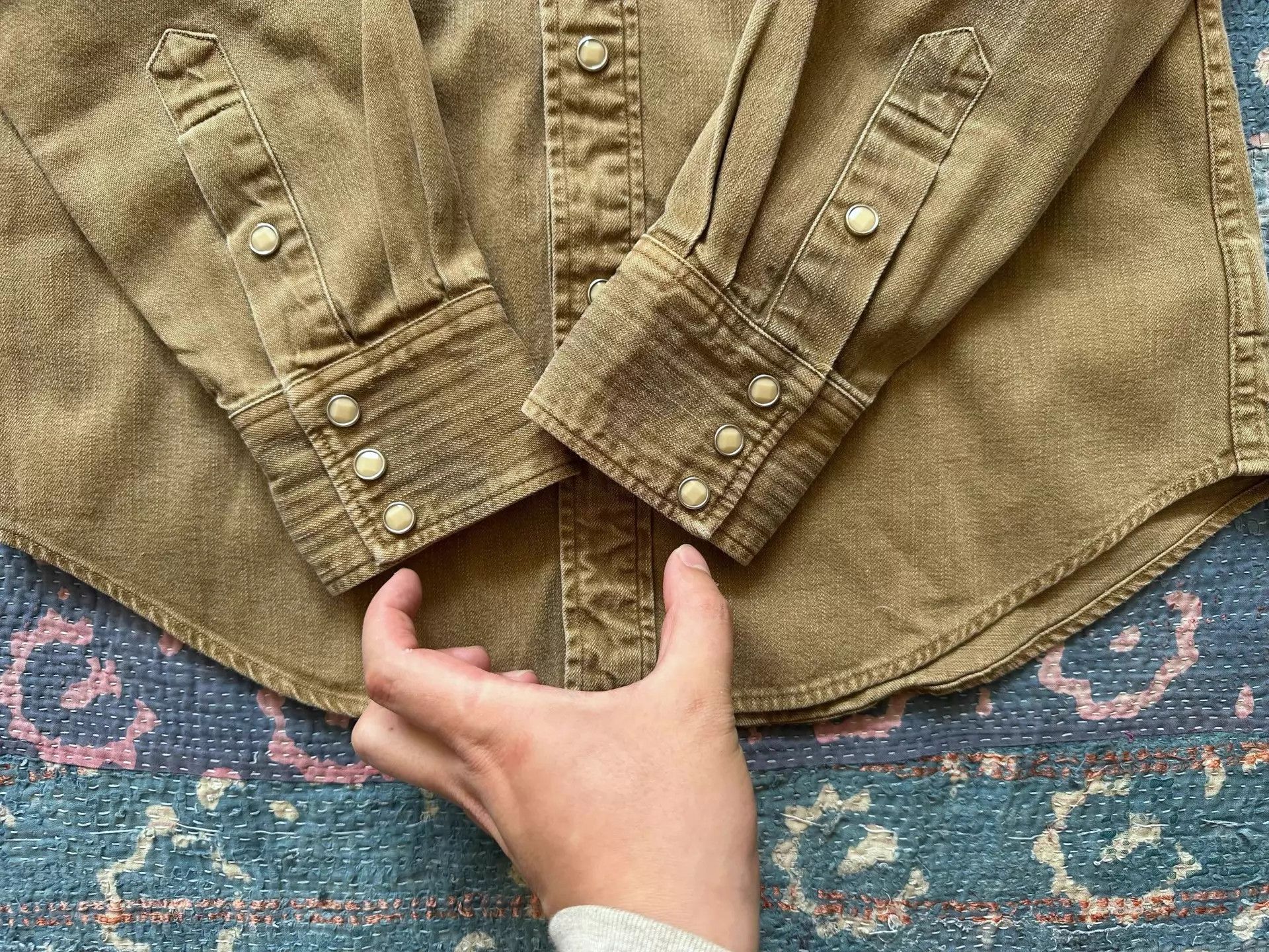 RRL Ralph Lauren RRL Embroidered Distressed S Shirt Size US S / EU 44-46 / 1 - 6 Thumbnail