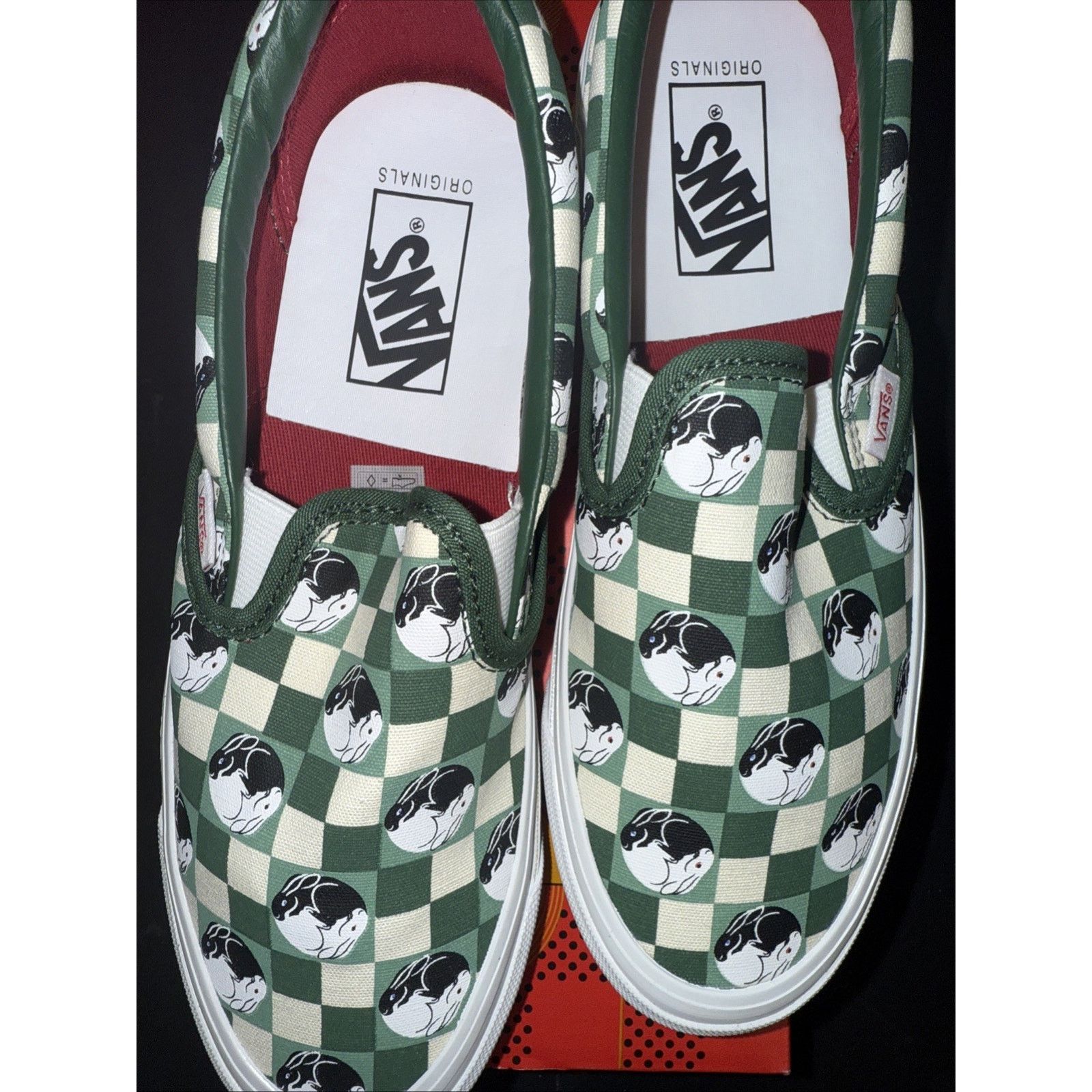 Vans VANS Year of the Rabbit OG Classic Slipon Green Sz 8 M/9.5 W Size US 8 / EU 41 - 6 Thumbnail