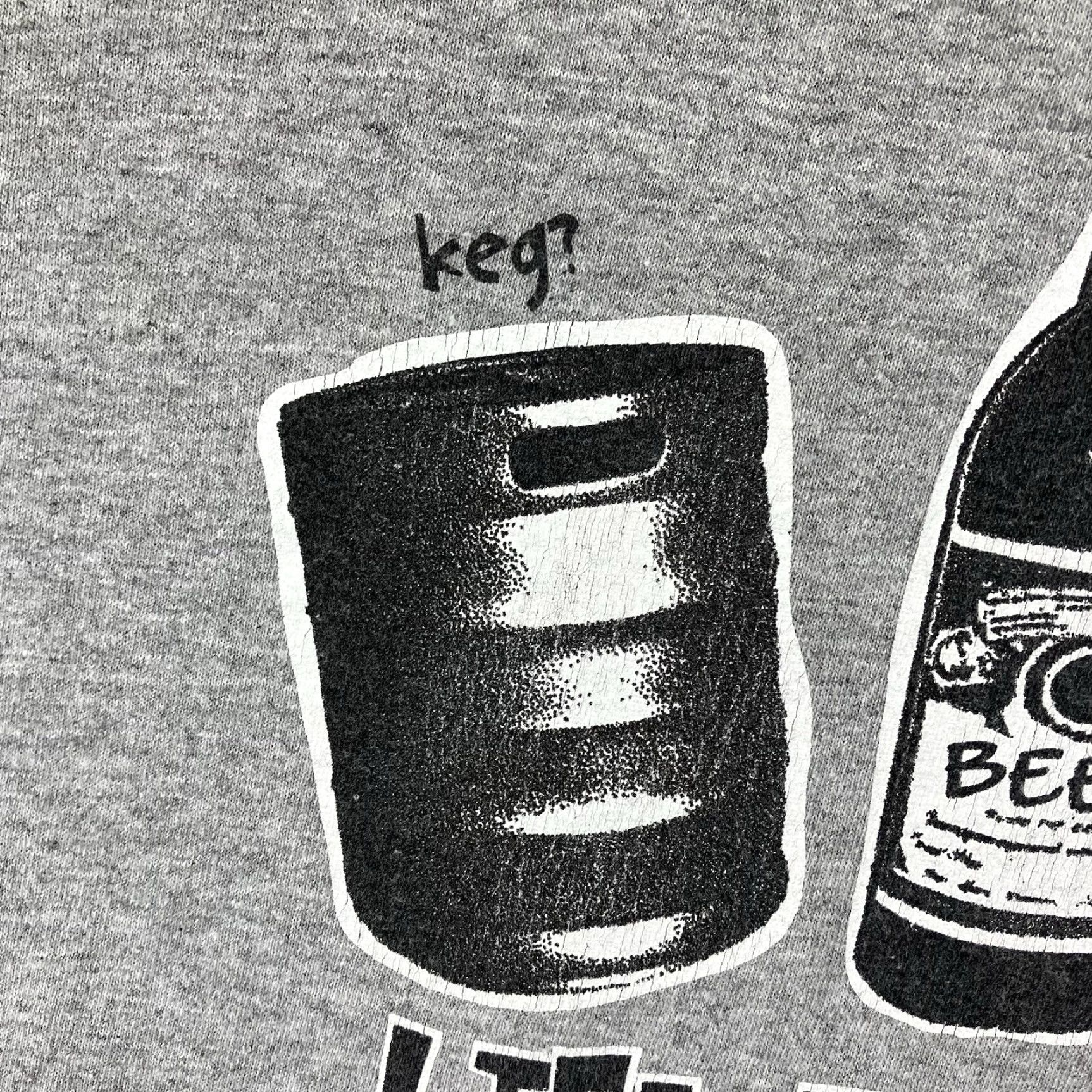 Gildan Vintage Beer Humor T Shirt XL Keg Bottle Can Dad Jokes Short Sleeve 2000s Size US XL / EU 56 / 4 - 4 Thumbnail