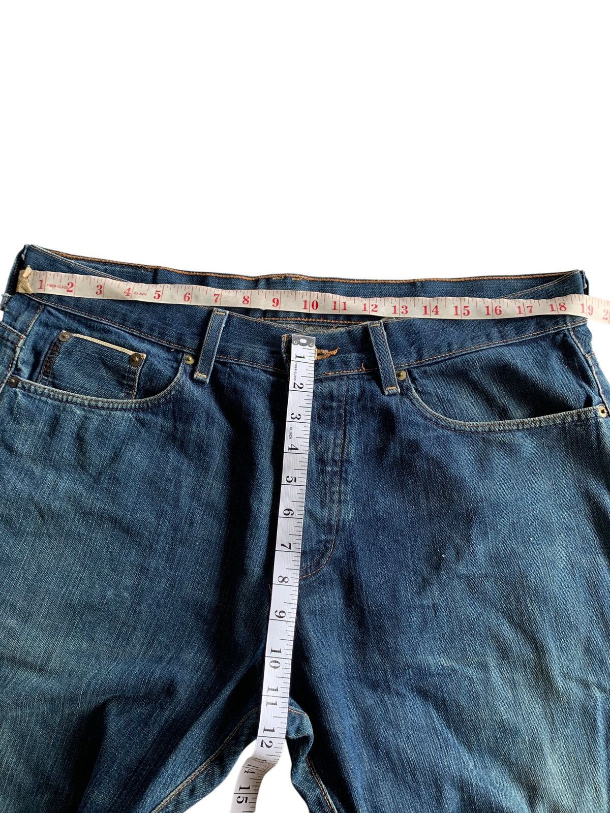 Armani Exchange VINTAGE AX ARMANI EXCHANGE SELVEDGE USA FADED DENIM Size US 37 - 24 Thumbnail