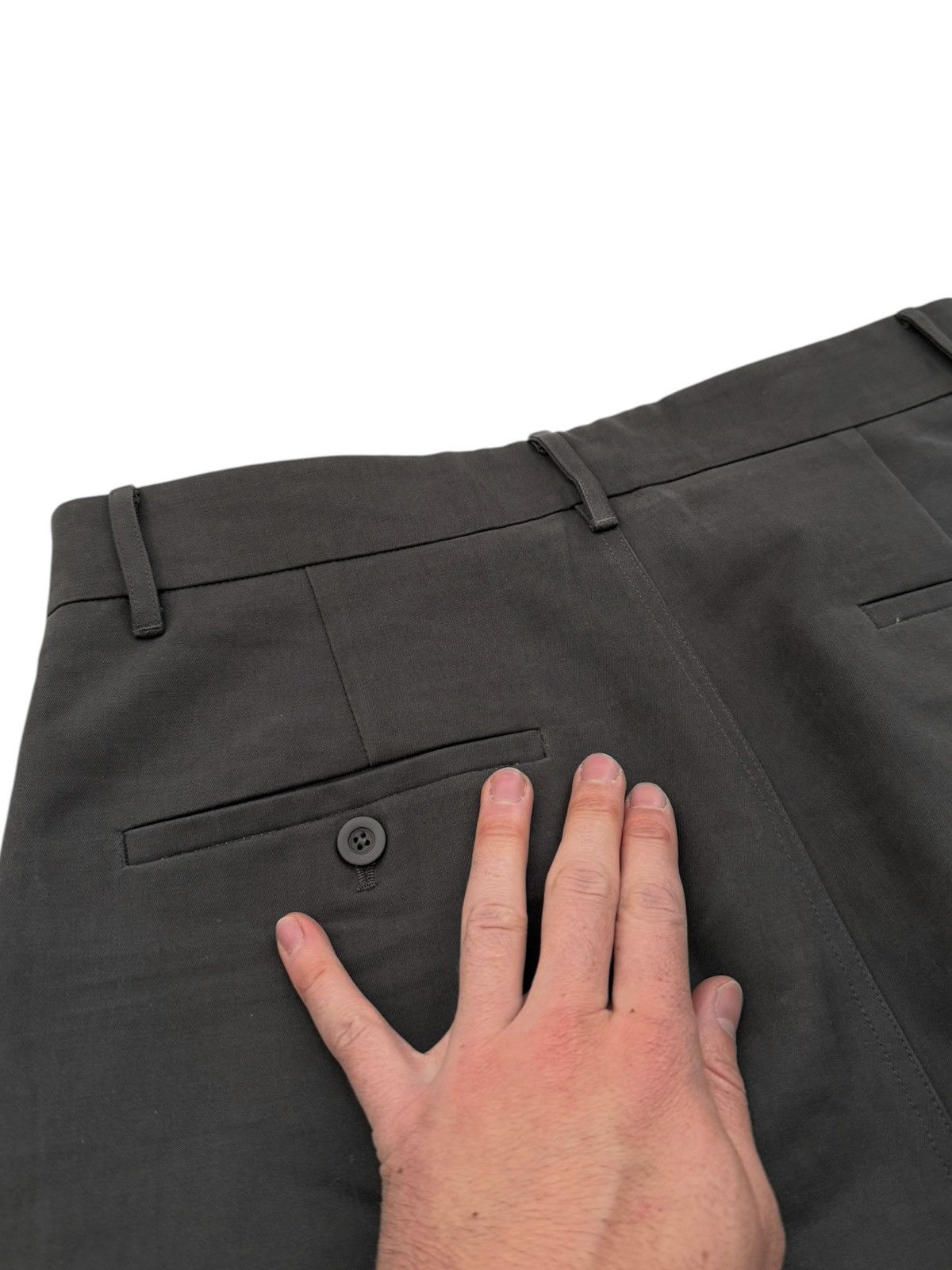 Rick Owens Tailored Cargo Trouser Dark Dust Pants Size US 32 / EU 48 - 7 Thumbnail