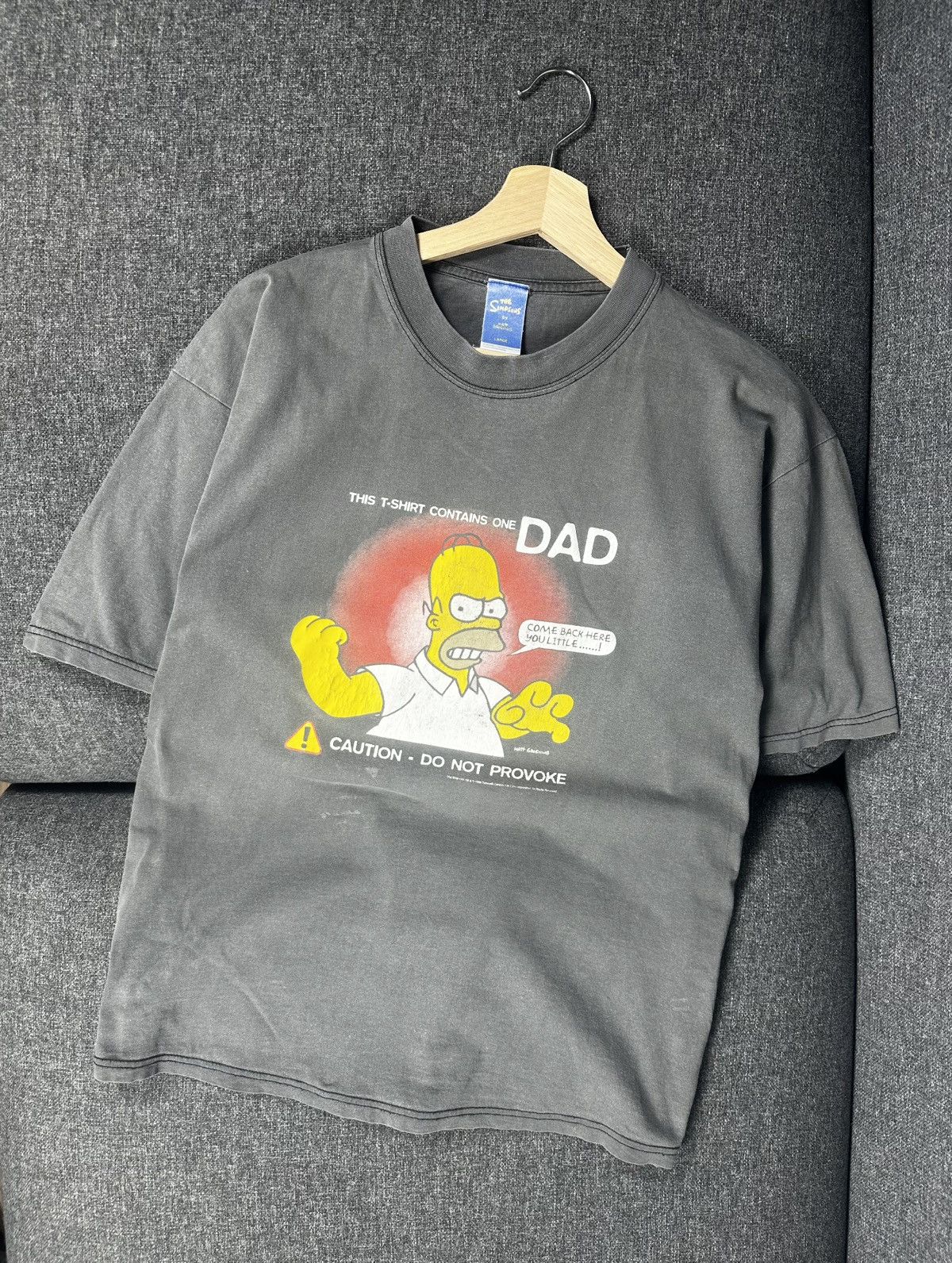 Vintage Vintage Evil Homer Simpson Faded Black T-Shirt 1998 Size US L / EU 52-54 / 3 - 1 Thumbnail