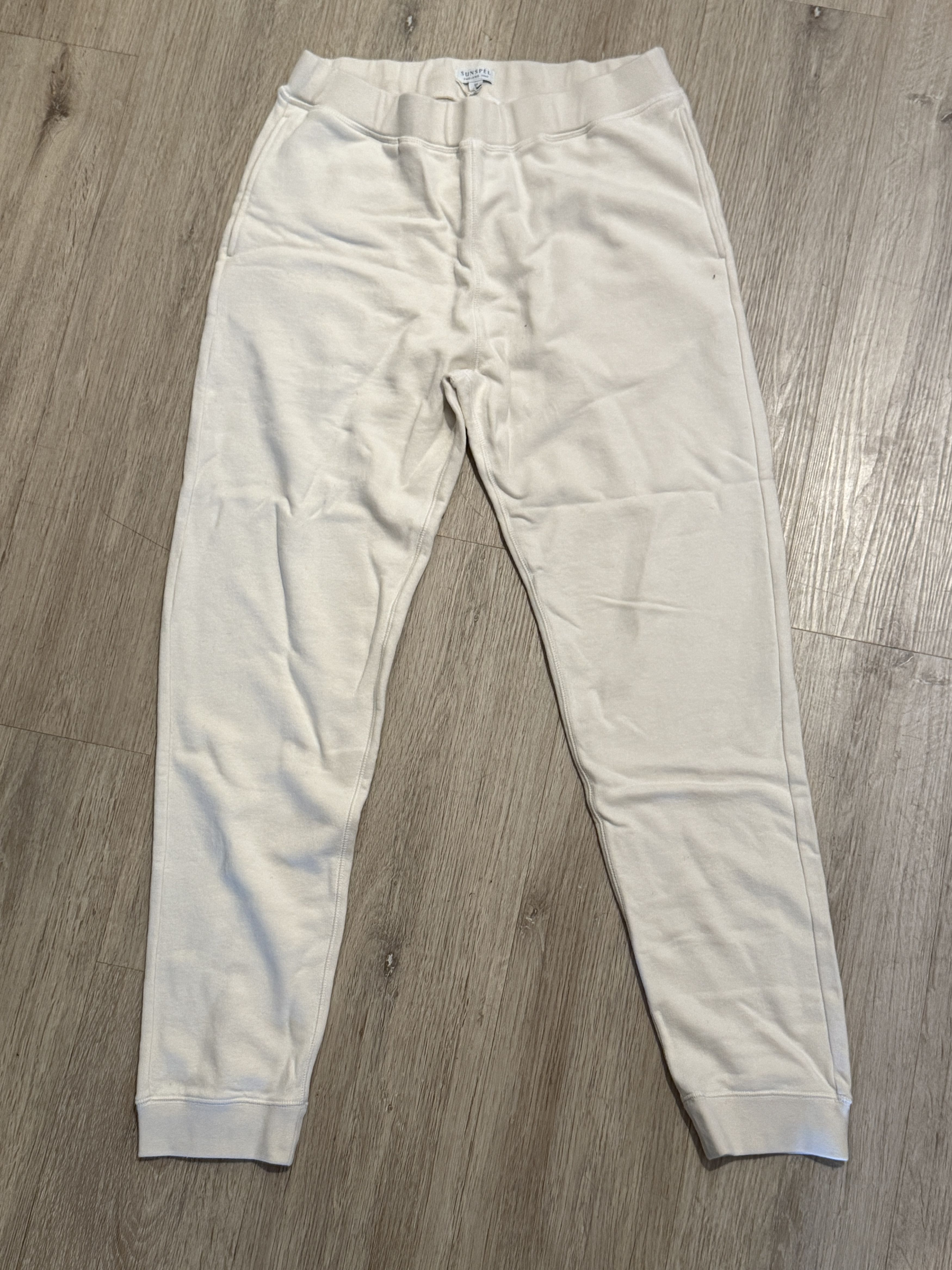 Sunspel ivory sweatpants Size US 32 / EU 48 - 1 Thumbnail
