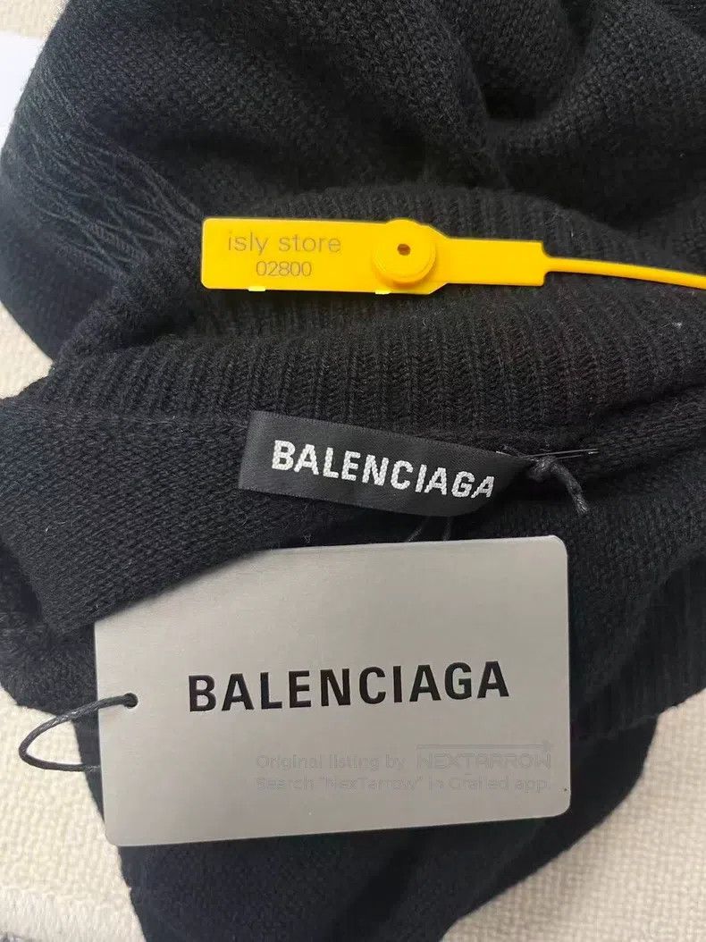 Balenciaga Balenciaga Letter Hooded High Neck Raglan Long Sleeve Swea Size US S / EU 44-46 / 1 - 5 Thumbnail