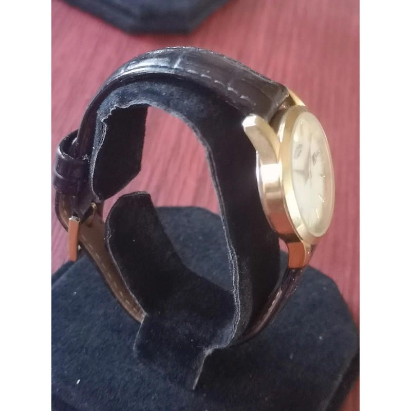 Designer Rotary gold plated black leather strap Size ONE SIZE - 5 Thumbnail