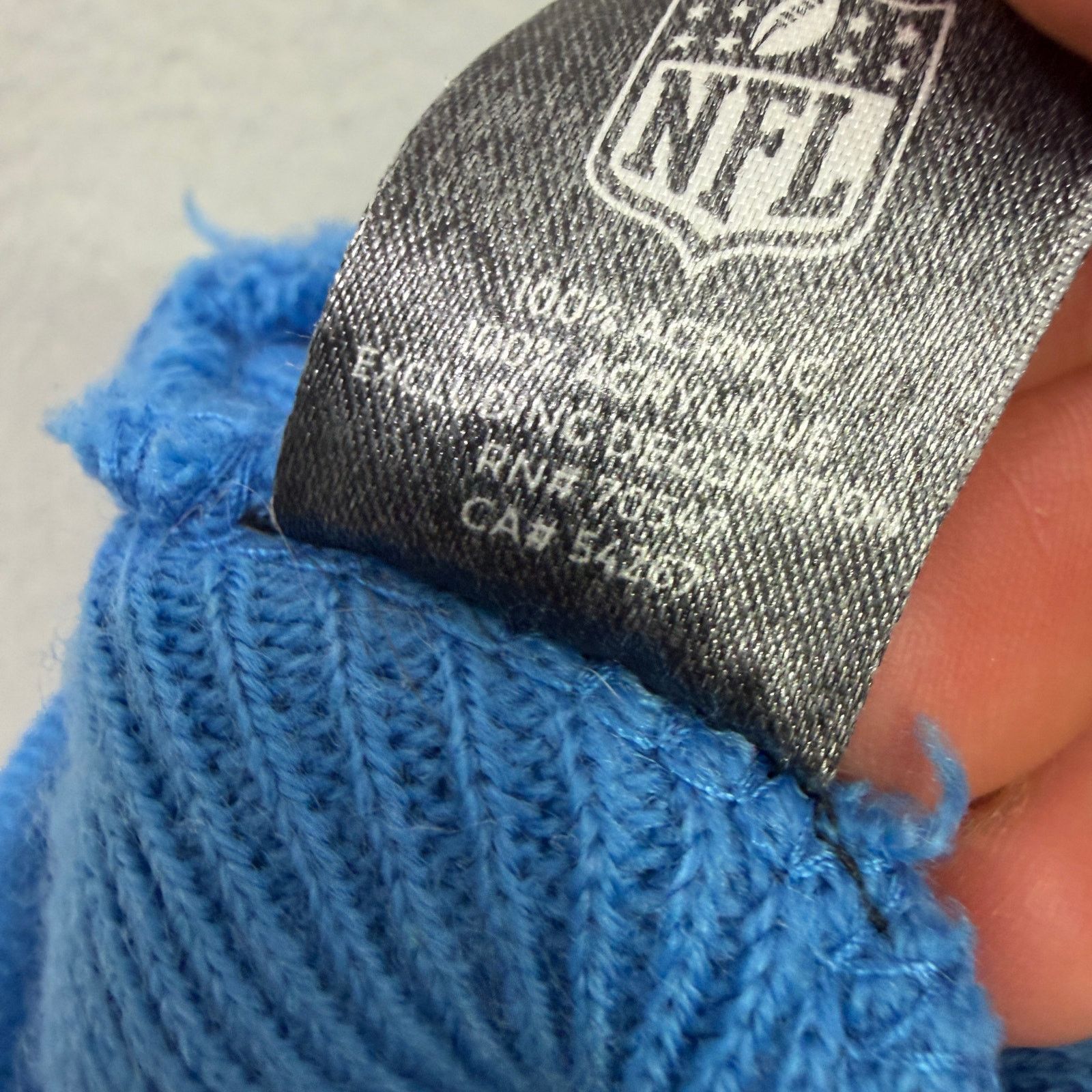 Vintage Vintage Detroit Lions Beanie Hat Adult OSFA Blue Solid y2k Size ONE SIZE - 4 Thumbnail