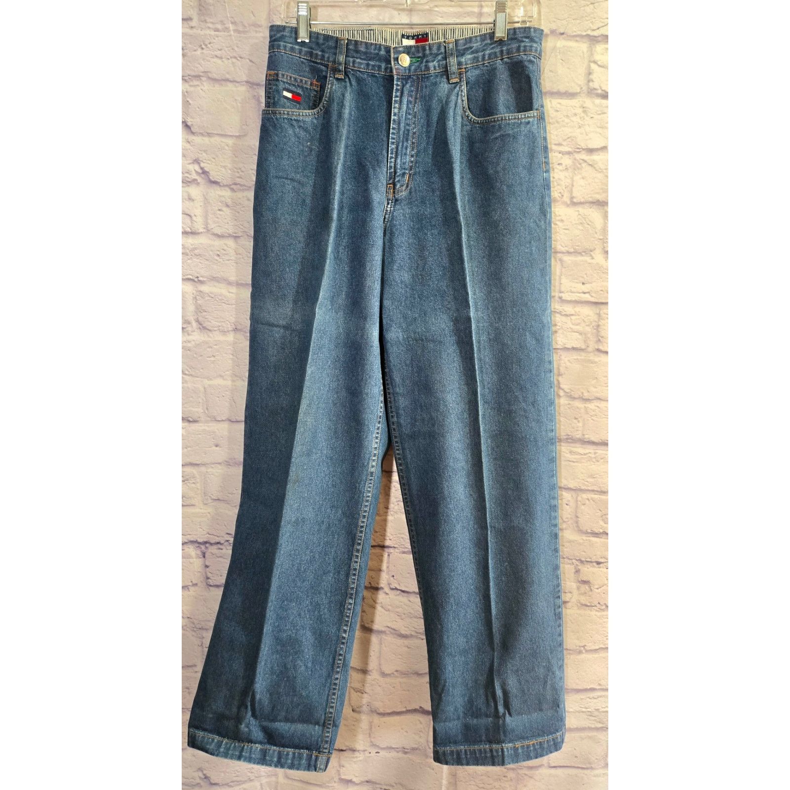 Tommy Hilfiger VTG Tommy Hilfiger Blue Large H Pocket Denim Jeans Women's 8 Size 30" / US 8 / IT 44 - 5 Thumbnail