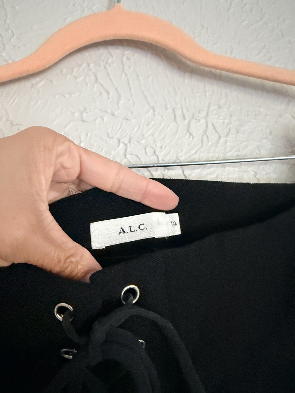 A.L.C. A.L.C. Estrada high waisted wide leg black trouser pants 10 Size 32" / US 10 / IT 46 - 10 Thumbnail