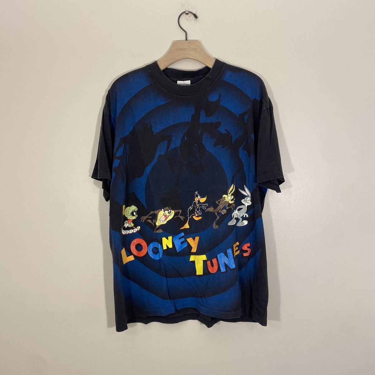 Vintage × Warner Bros Vintage Looney Tunes AOP Tee XL Wild Oats 