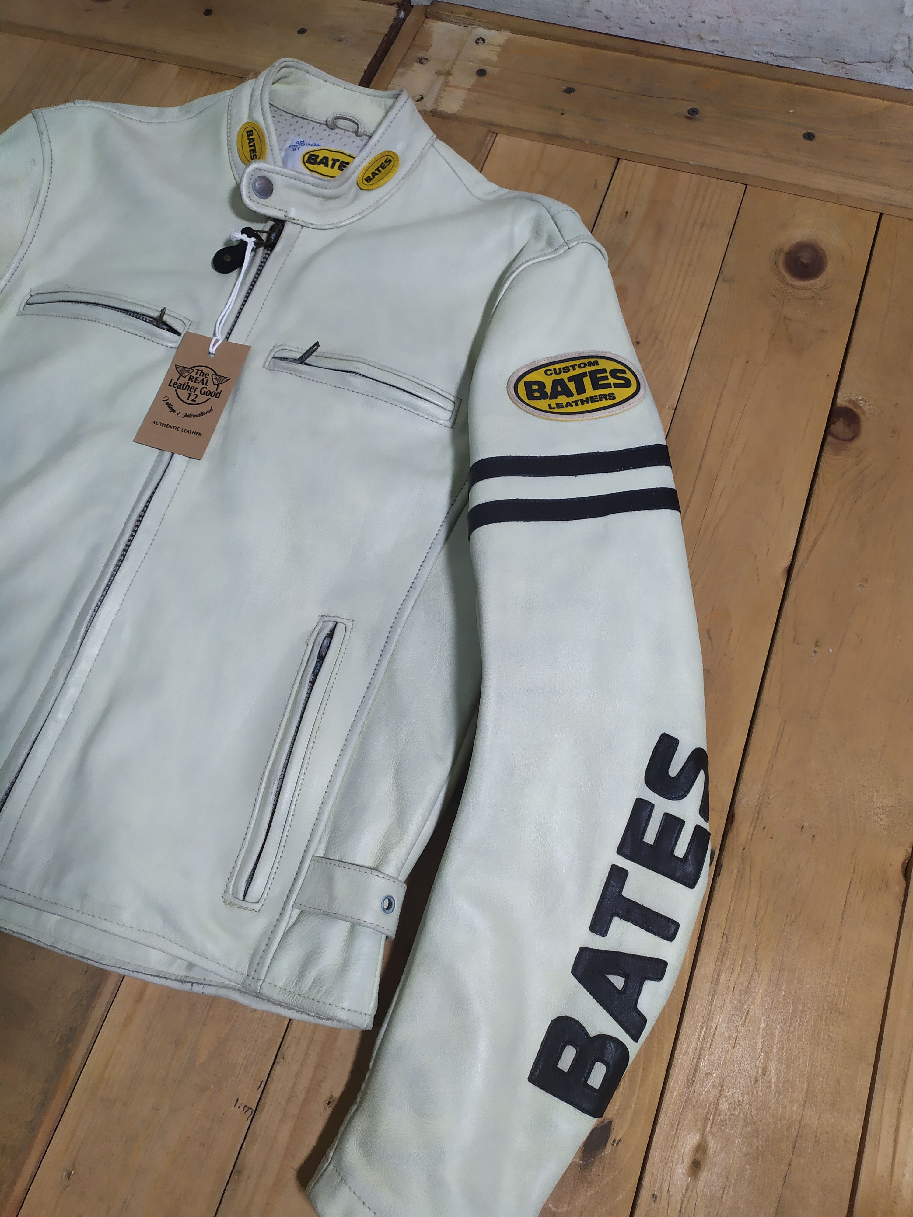 Bates Hats × Genuine Leather BATES CALIFORNIA LEATHER SINGLE RIDER JACKET Size US L / EU 52-54 / 3 - 6 Thumbnail