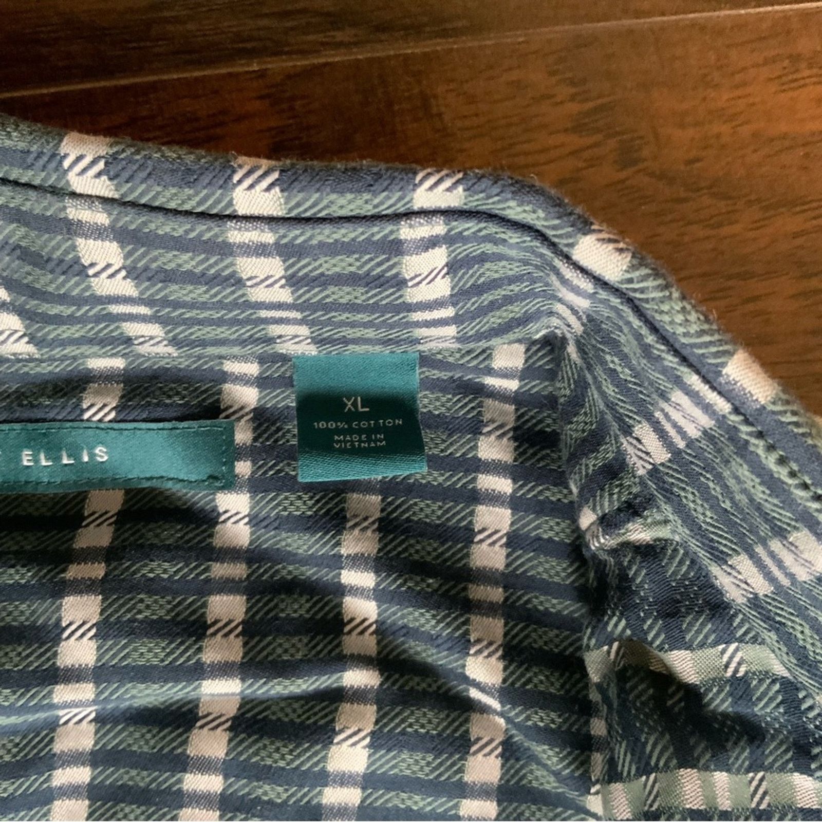 Perry Ellis Green pattern Perry Ellis shirt Size US XL / EU 56 / 4 - 5 Thumbnail