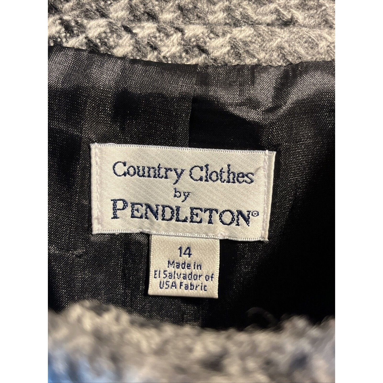 Pendleton Pendleton Country Women’s 14 Gray Coat Wool LS 4 Button Y2K Size XL / US 12-14 / IT 48-50 - 3 Thumbnail