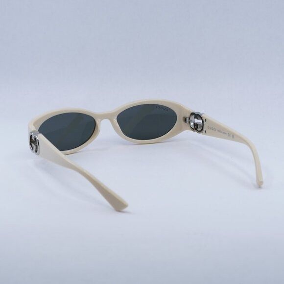 Gucci 🕶️ New Gucci GG1660S 004 Sunglasses - Shiny Ivory Frame Size ONE SIZE - 8 Thumbnail