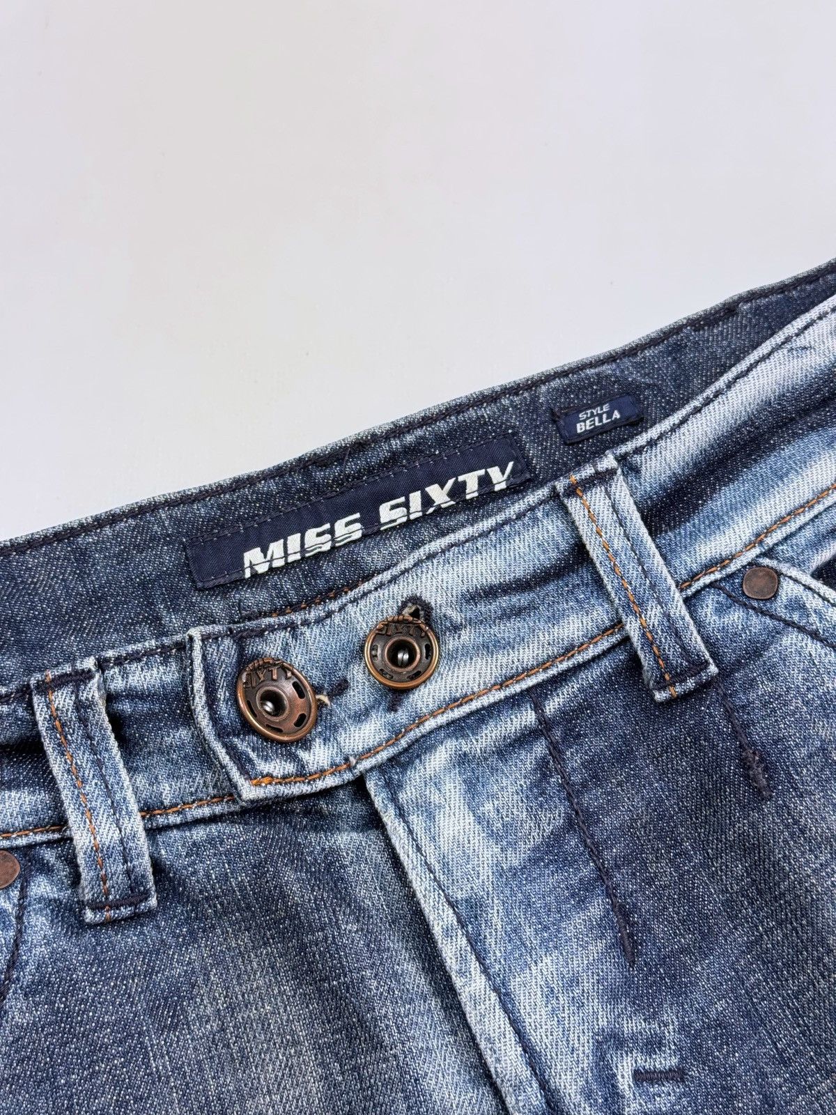 Miss Sixty Miss Sixty Bella Flared Washed Women’s Jeans Pants Size 32" / US 10 / IT 46 - 8 Thumbnail