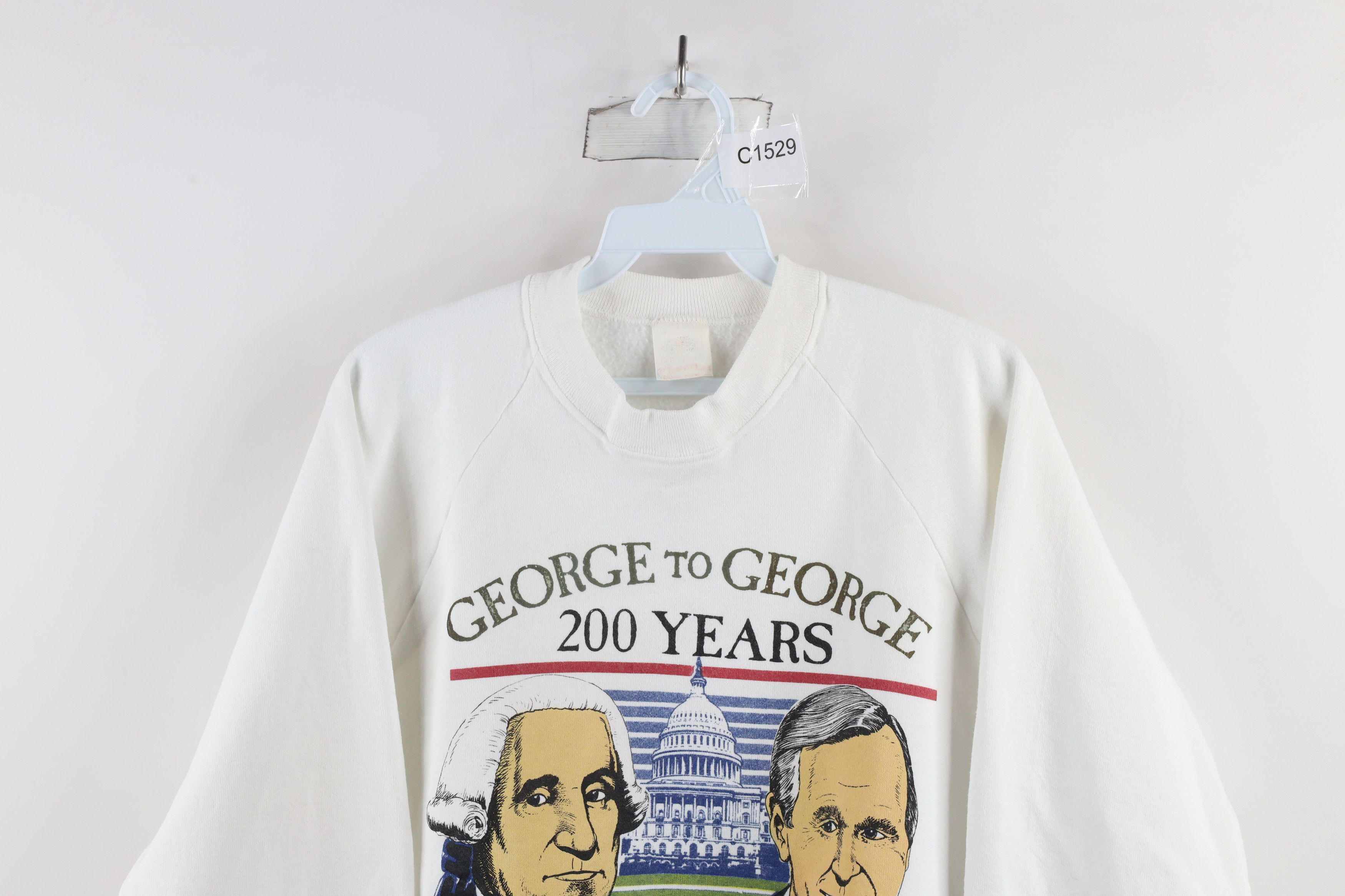 Vintage Vintage 80s George to George President Sweatshirt USA Size US M / EU 48-50 / 2 - 2 Thumbnail