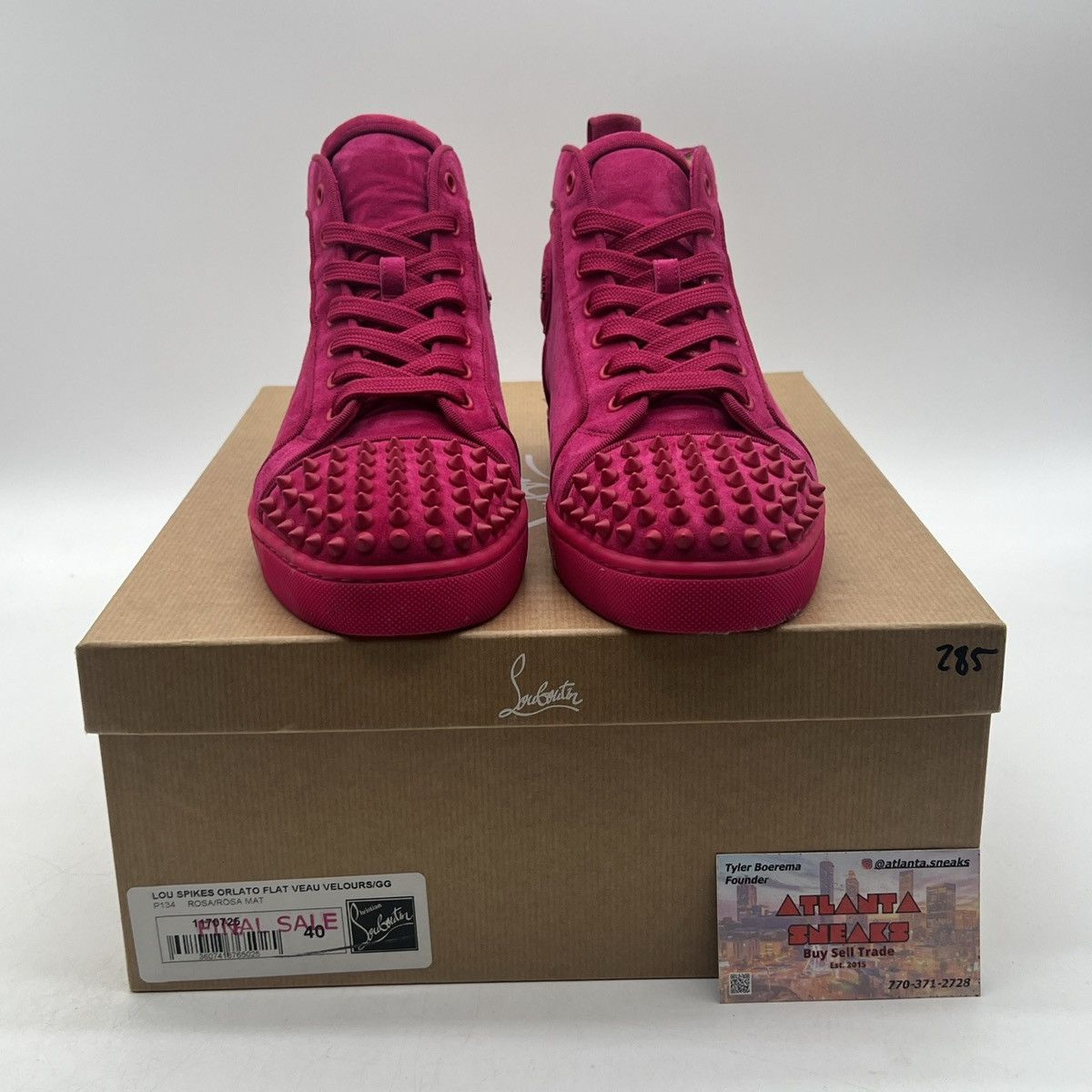 Christian Louboutin Christian Louboutin Lou spike Orlato flat rose Size US 9.5 / EU 42-43 - 2 Thumbnail