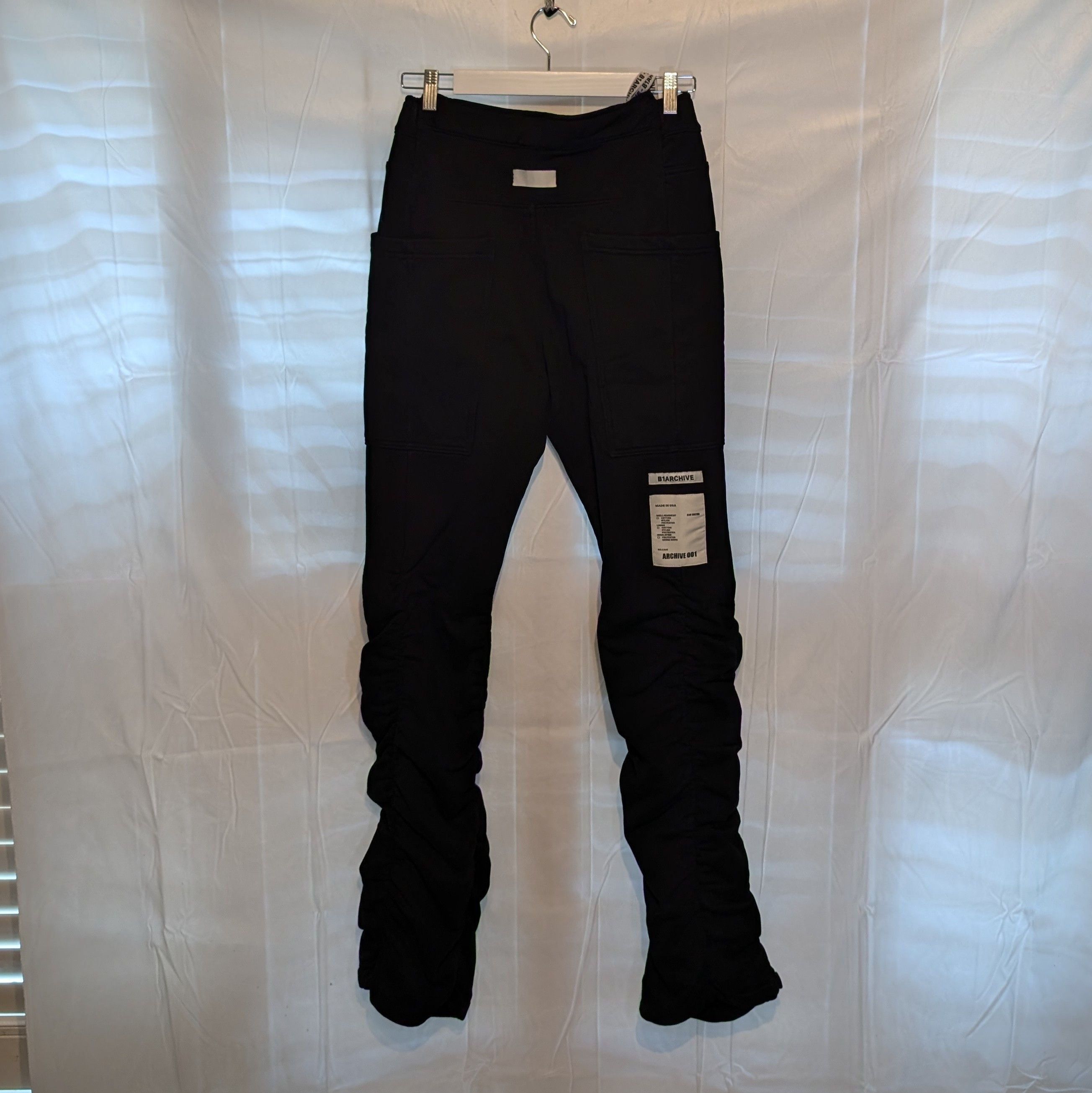 Ben Taverniti Unravel Project B1ARCHIVE Shirred Flared Sweatpants Size US 30 / EU 46 - 2 Thumbnail