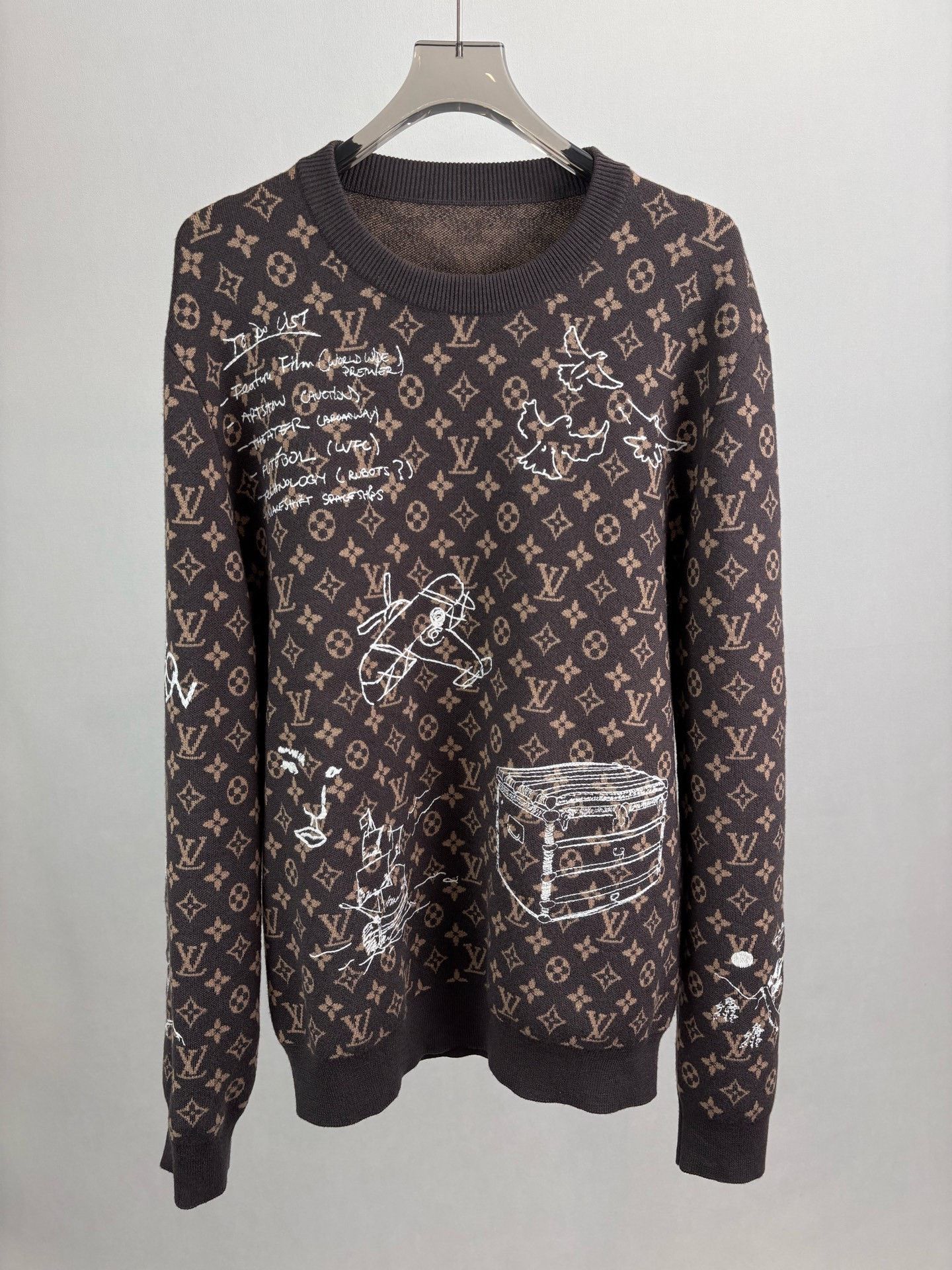 Louis Vuitton Louis Vuitton Monogram Logo Sweater Size US XXL / EU 58 / 5 - 1 Thumbnail