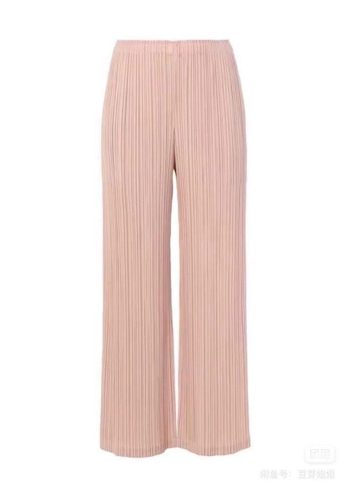 Issey Miyake Issey Miyake Pink cherry blossom wide-leg pants Size 26" / US 2 / IT 38 - 1 Thumbnail