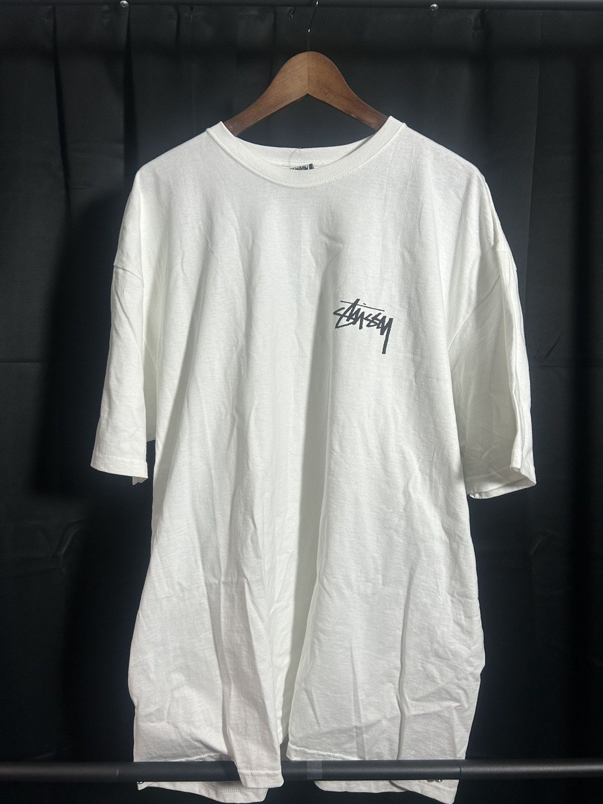 Stussy stussy kitten white tee Size US XXL / EU 58 / 5 - 2 Thumbnail