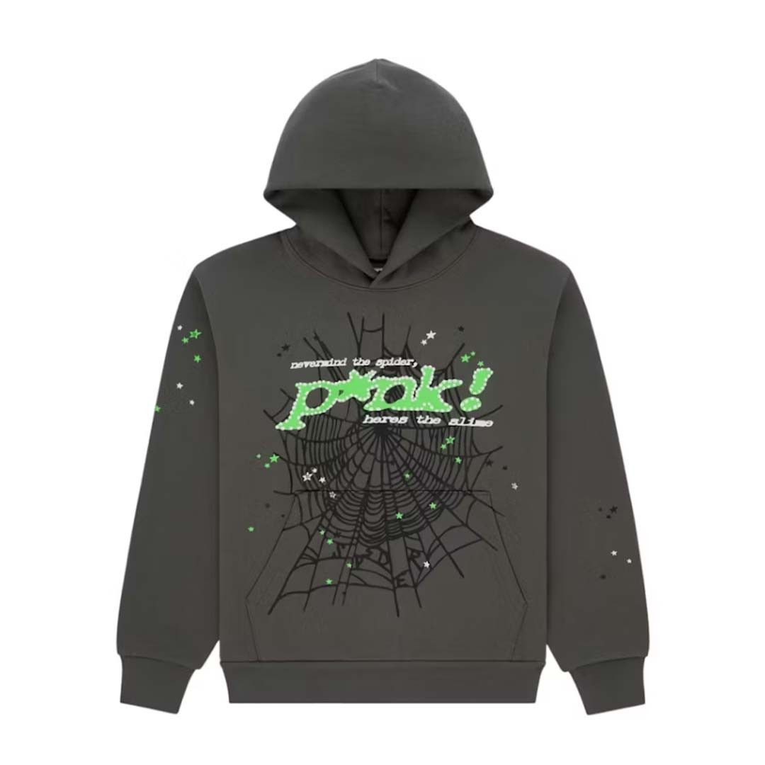 Sp5der Sp5der Punk V2 Slate Grey Hoodie Size Medium | Grailed