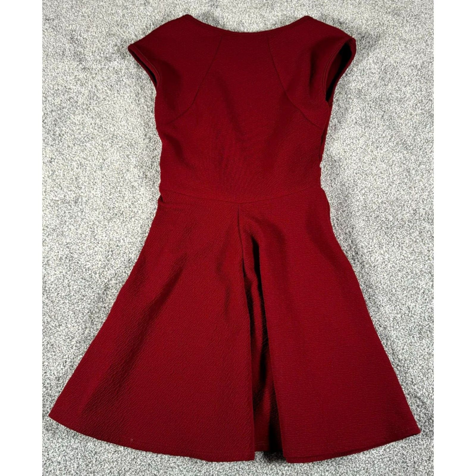 Vintage VINTAGE Blu Seven Dress 60s 80s Fit & Flare Cap Sleeve Short Sleeve Red Size S Women Party USA Women Size S / US 4 / IT 40 - 2 Thumbnail