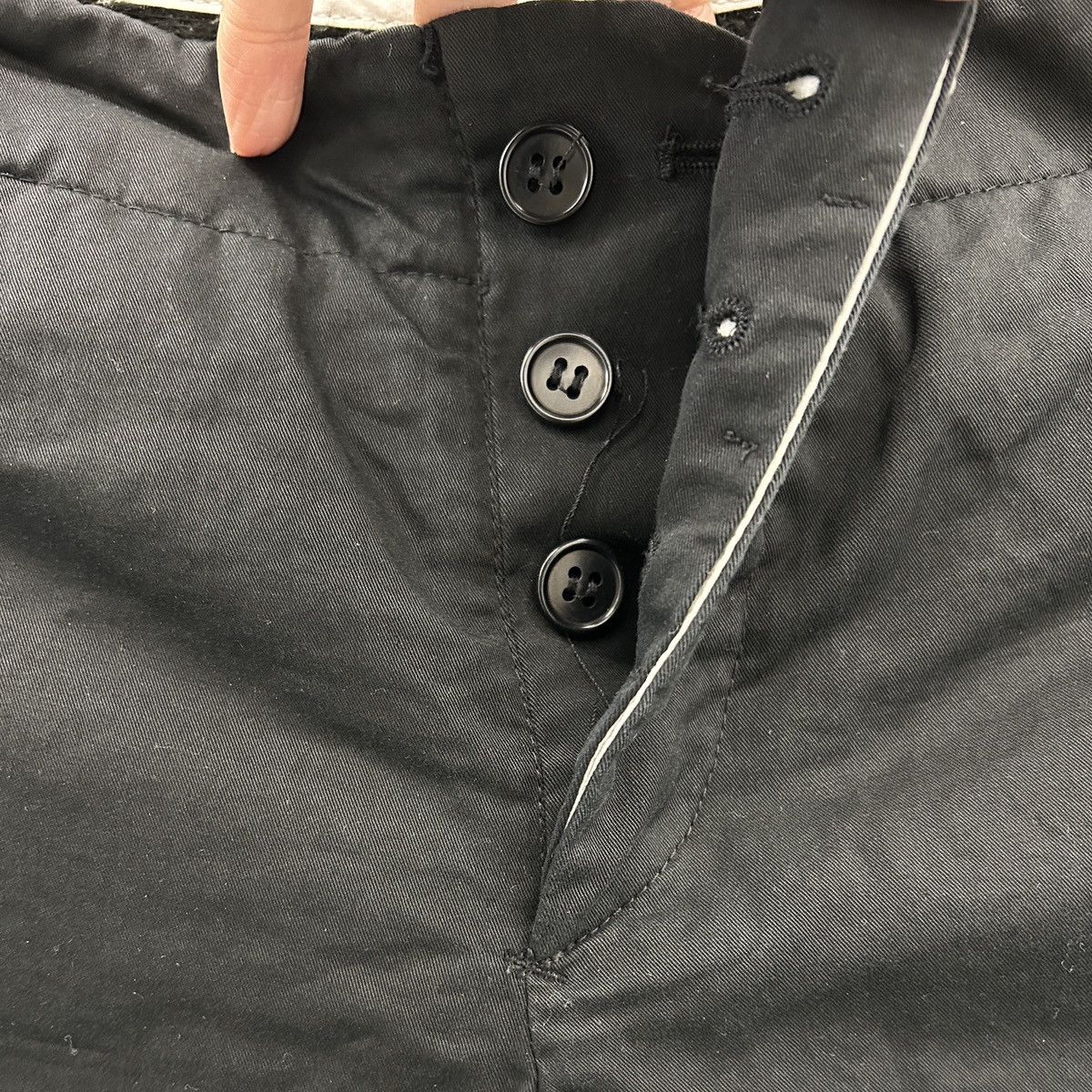 Designer Vintage black Helmut Lang cargo pants Size 28" / US 6 / IT 42 - 6 Thumbnail
