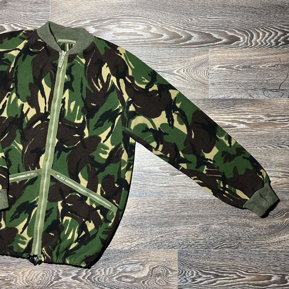 Vintage 90s NATO British Army DPM Camo Fleece Bomber DCTA Jacket Size US M / EU 48-50 / 2 - 2 Thumbnail