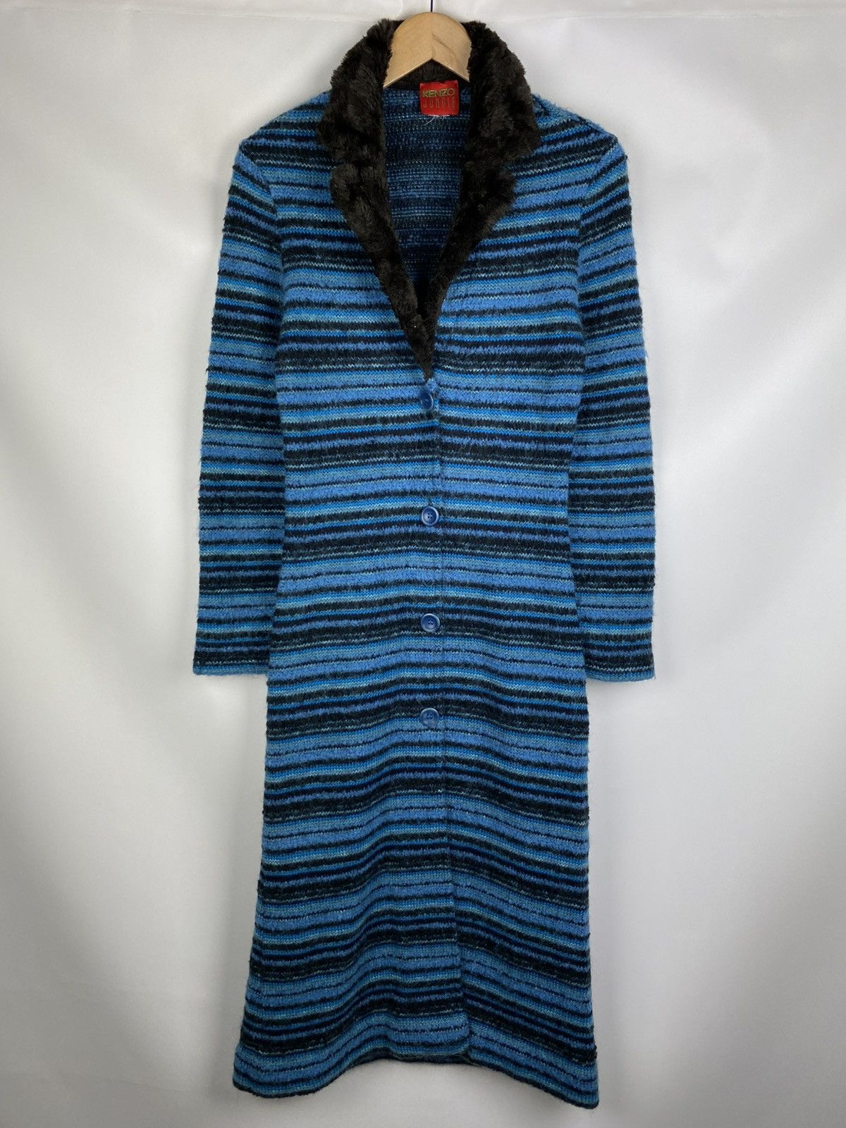 Kenzo × Vintage Kenzo Jungle Vintage Ladies Wool Long Cardigan Sweater Size S / US 4 / IT 40 - 1 Thumbnail