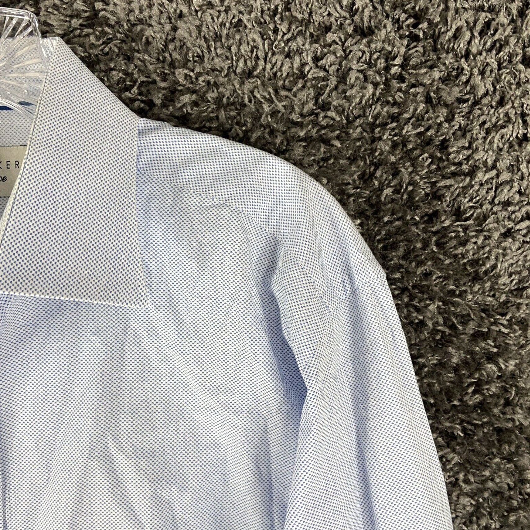 Ted Baker VINTAGE NOT APPLICABLE? Wait, Ted Baker Endurance Dress Shirt Button Up Long Sleeve Men 16.5 36/37 Blue Adult Medium? Size 42R - 4 Thumbnail