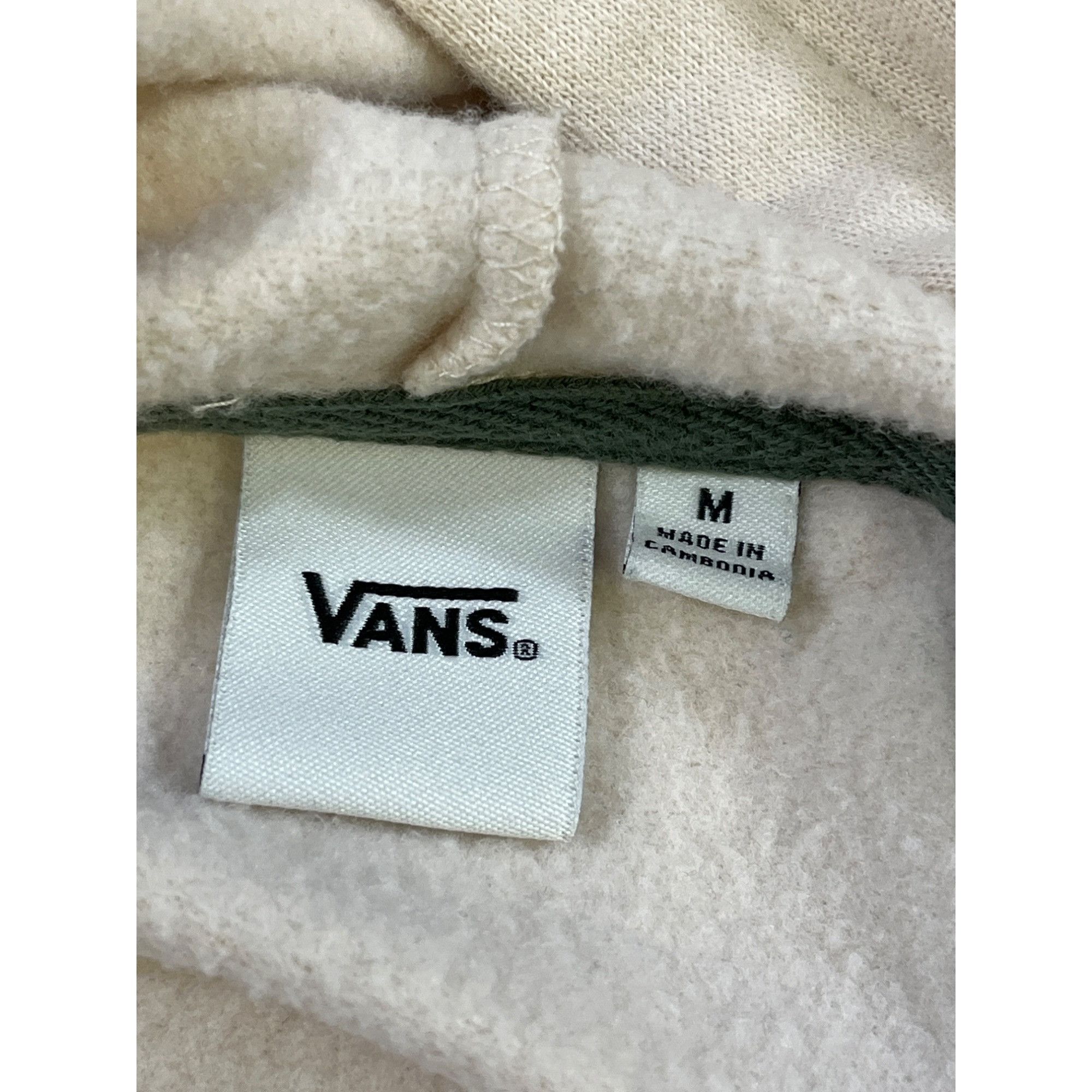Vans Vans Men's Beige & Green Pullover Hoodie Size M SKU 6299 Size US M / EU 48-50 / 2 - 4 Thumbnail