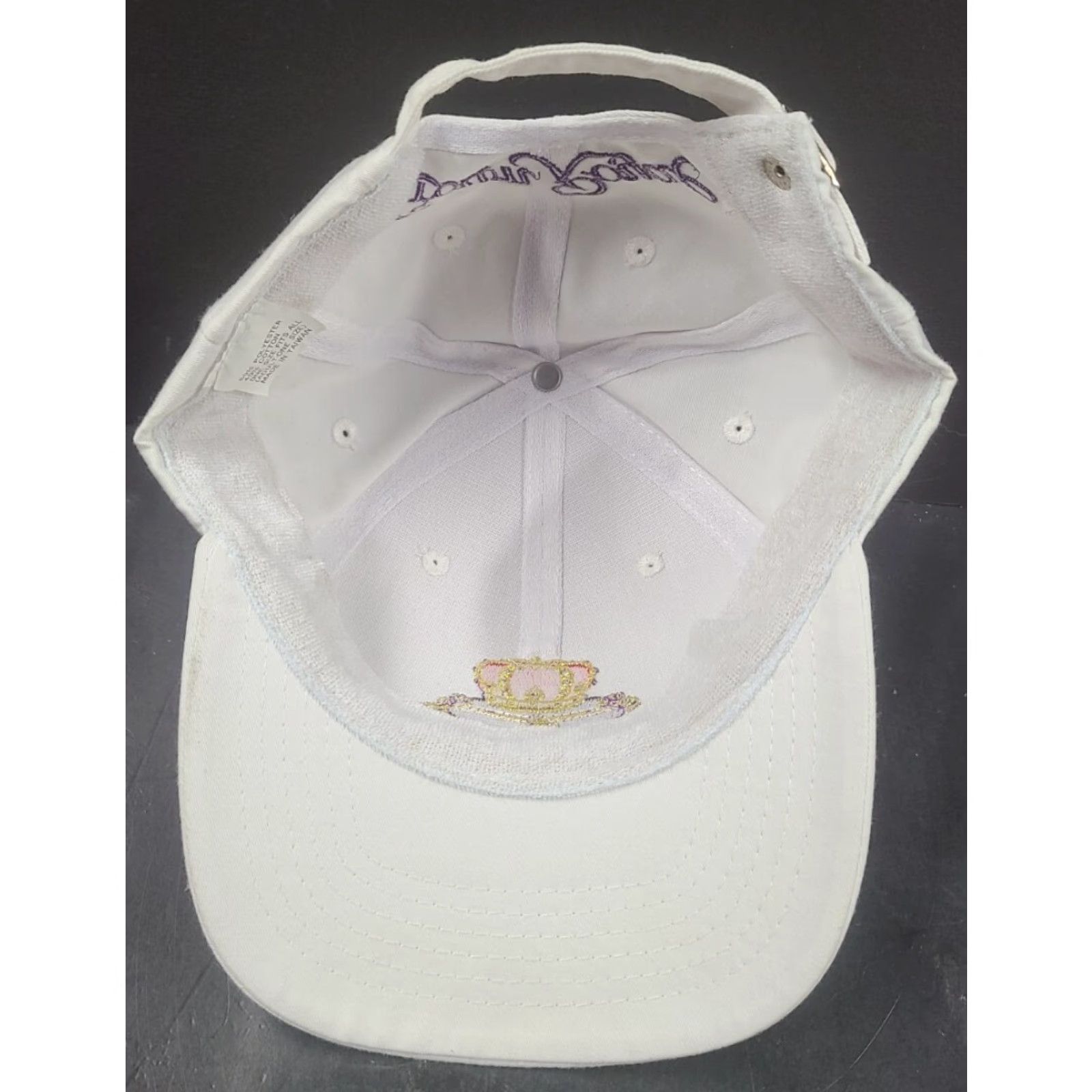 Vintage VINTAGE Crown Royal Alcohol Promo Strapback Hat White Crown Embroidered Crown Mens Adjustable 90s USA Casual Hat Size ONE SIZE - 7 Thumbnail