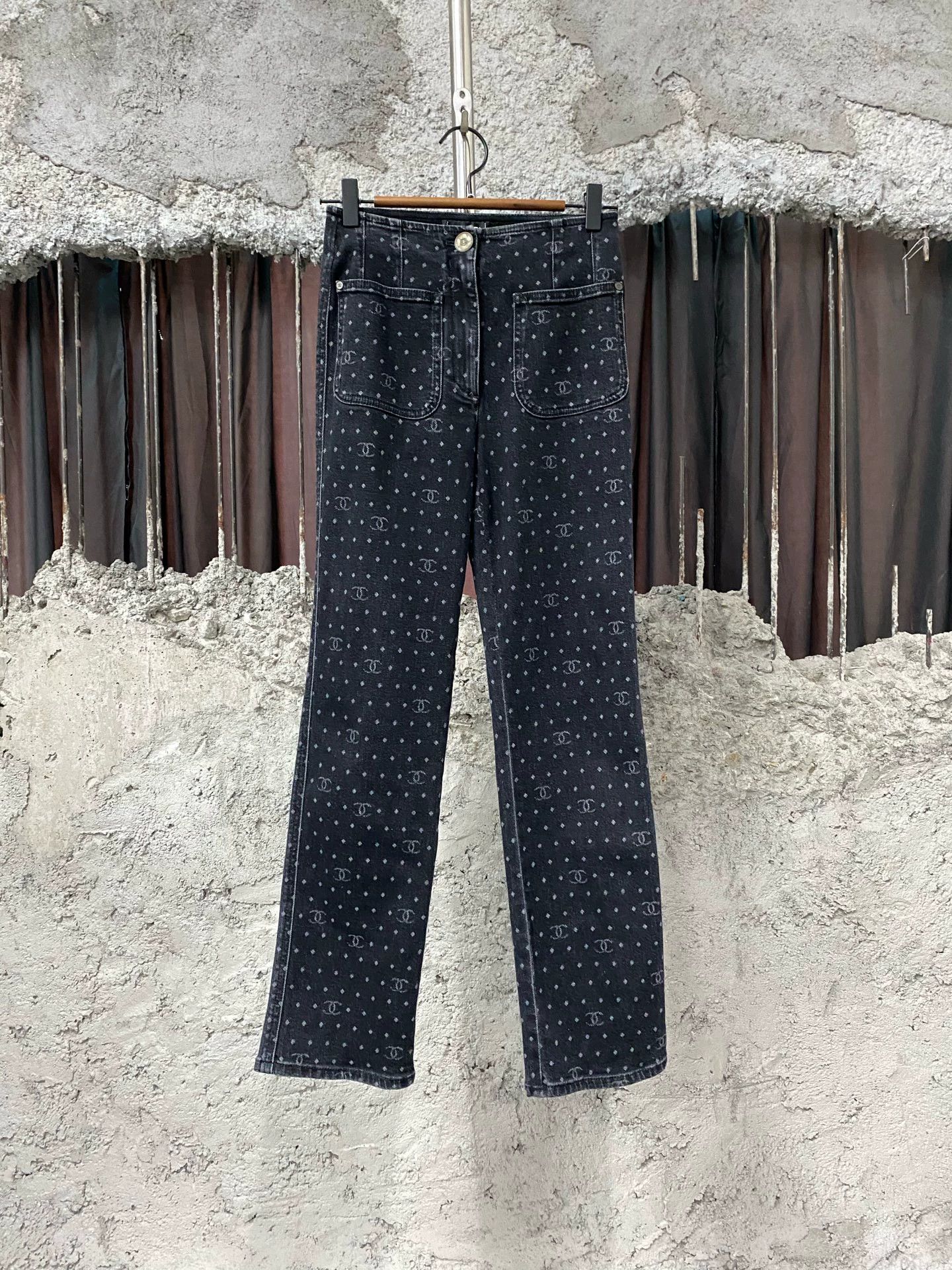 Chanel Chanel Polka Dot Double C Jeans Size US 34 / EU 50 - 1 Thumbnail
