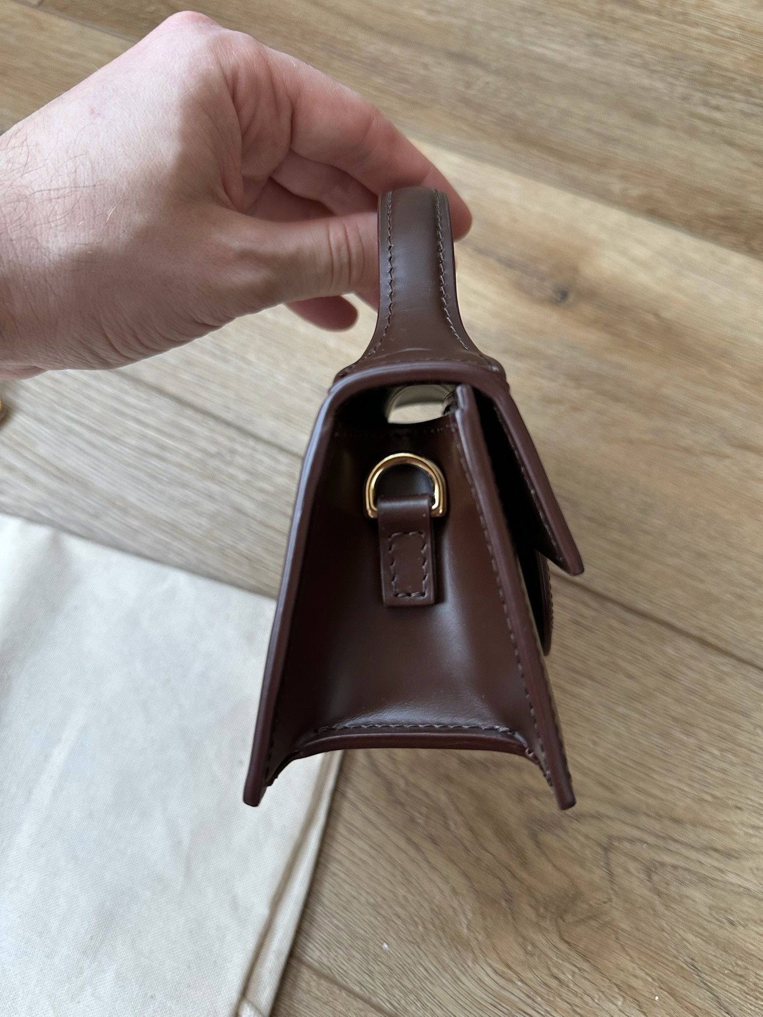 Jacquemus 🔥[SALE]🔥 Jacquemus Le Bambino Mini Flap Dark Brown Bag Size ONE SIZE - 6 Thumbnail