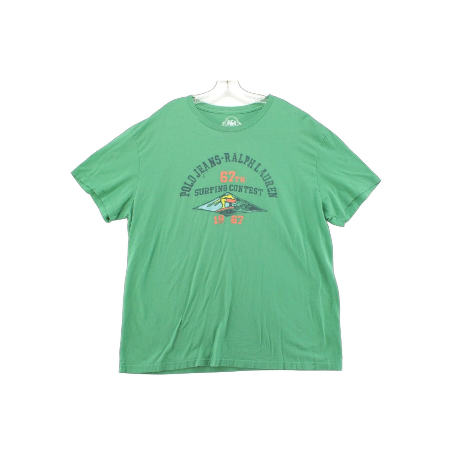 Polo Ralph Lauren Polo Ralph Lauren 67th Surfing Contest Graphic T Shirt Mens XL Polo Jeans Green Size US XL / EU 56 / 4 - 1 Thumbnail