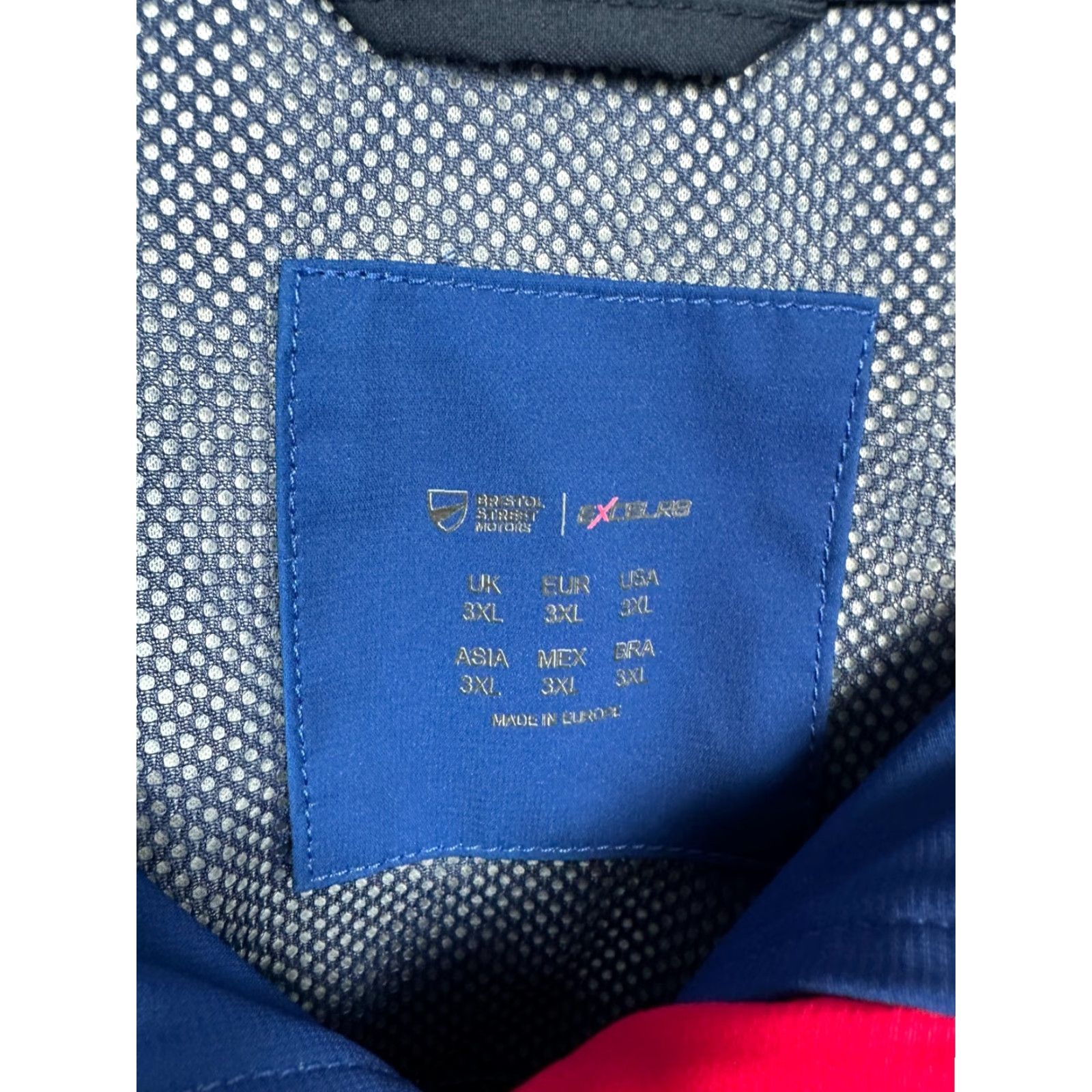 Vintage Excelr8 Motorsport Mens Windbreaker Jacket XL3 3XL Blue Zip Full Zip Jacket Racing Windbreaker Mens 3XL Size US XXL / EU 58 / 5 - 5 Thumbnail