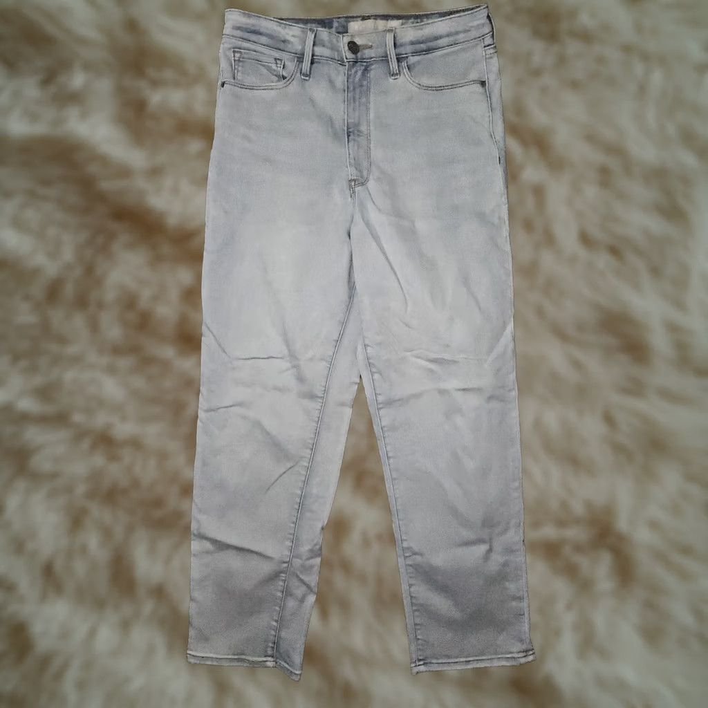 Athleta Athleta Sculptek Straight Jeans Women's 6 Blue High Rise Medium Wash Denim Stretch Pockets Crop 25.5 Inseam Regular Fit City Hipster Preppy Womens Size 28" / US 6 / IT 42 - 1 Thumbnail