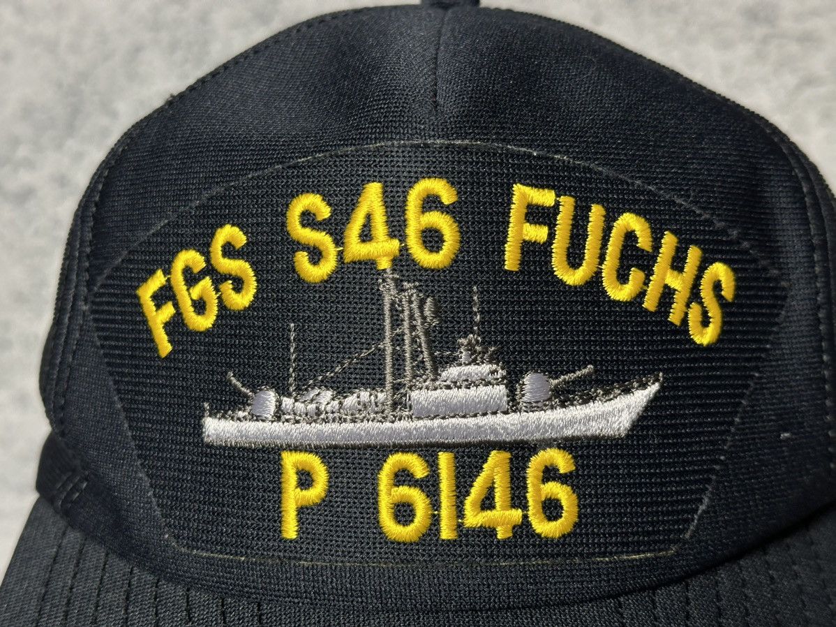 Vintage Vintage FGS S46 FUCHS Ship Army USS Military Cap Size ONE SIZE - 12 Thumbnail