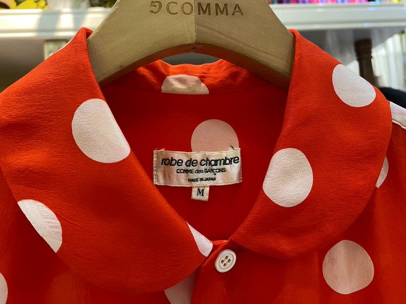 Comme des Garcons Comme Des Garcons Polka dot silk short sleeved shirt 2506-N Size M / US 6-8 / IT 42-44 - 5 Thumbnail