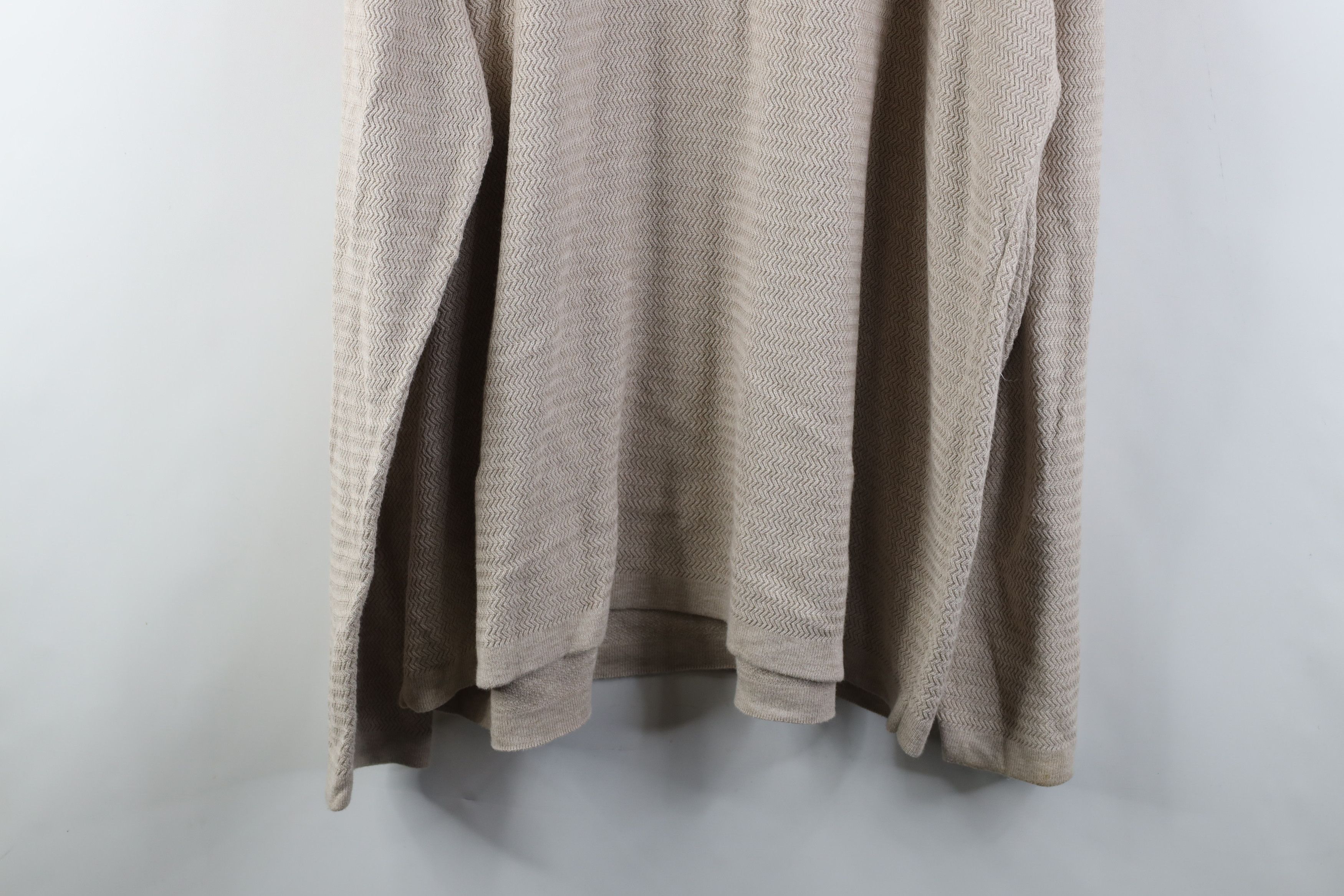 Vintage Vintage 90s Y2K Streetwear Collared Long Sleeve Polo Beige Size US XXL / EU 58 / 5 - 10 Thumbnail