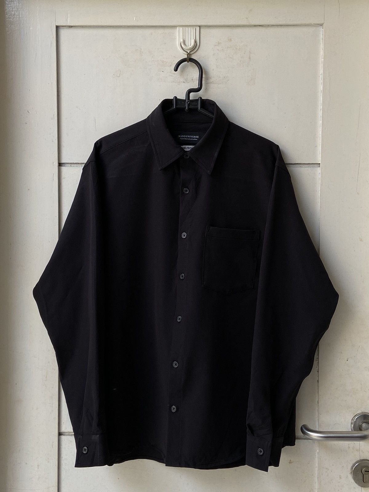 image of Nano Universe Black Shirt, Men's (Size Large)