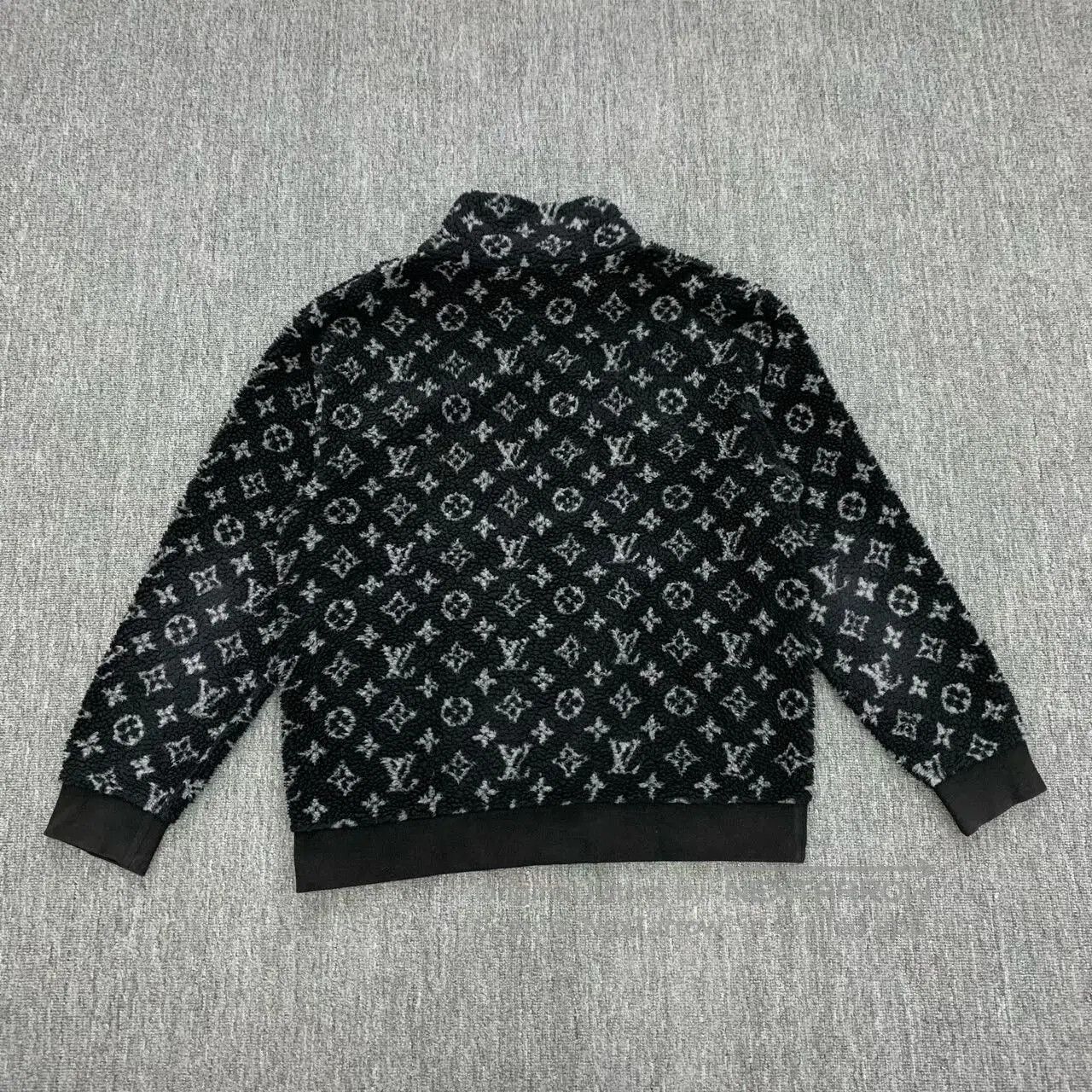 Louis Vuitton lv black monogram teddy jacket size XL. Size US XL / EU 56 / 4 - 2 Thumbnail