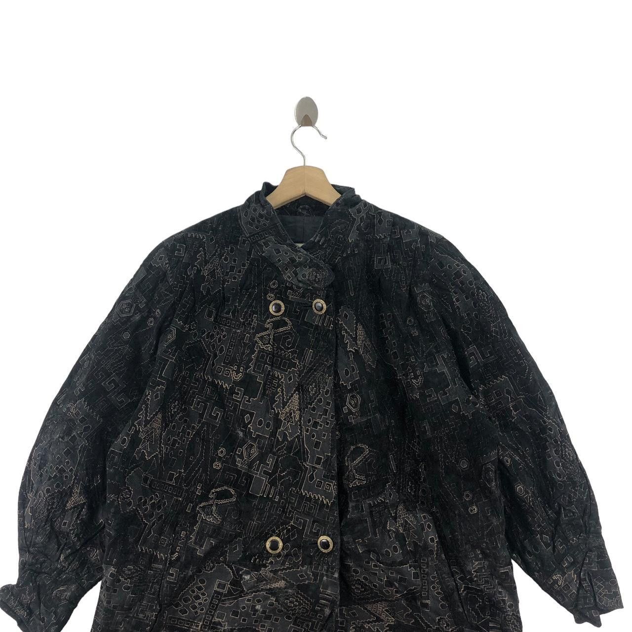 Vintage Vintage CELENA GORGEOUS MODE Art Suede Leather Jacket Parka Size M / US 6-8 / IT 42-44 - 3 Thumbnail